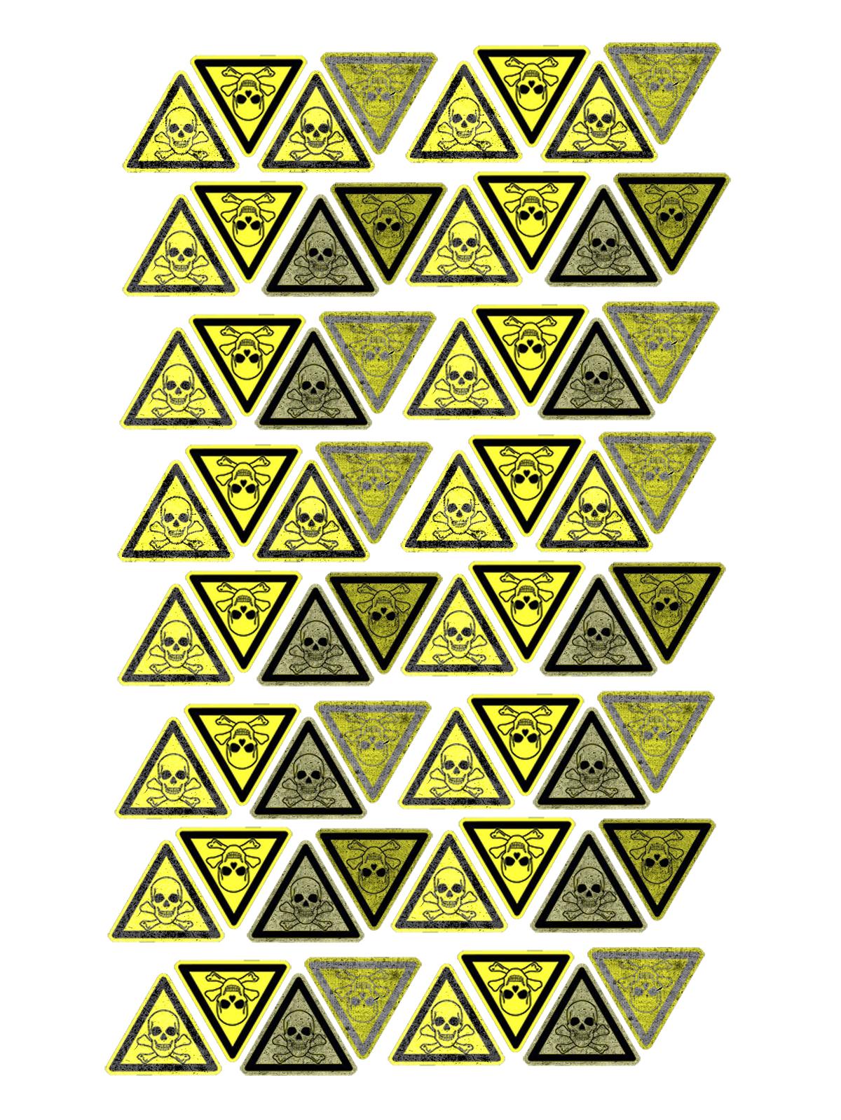 Toxic Waste Caution Symbols