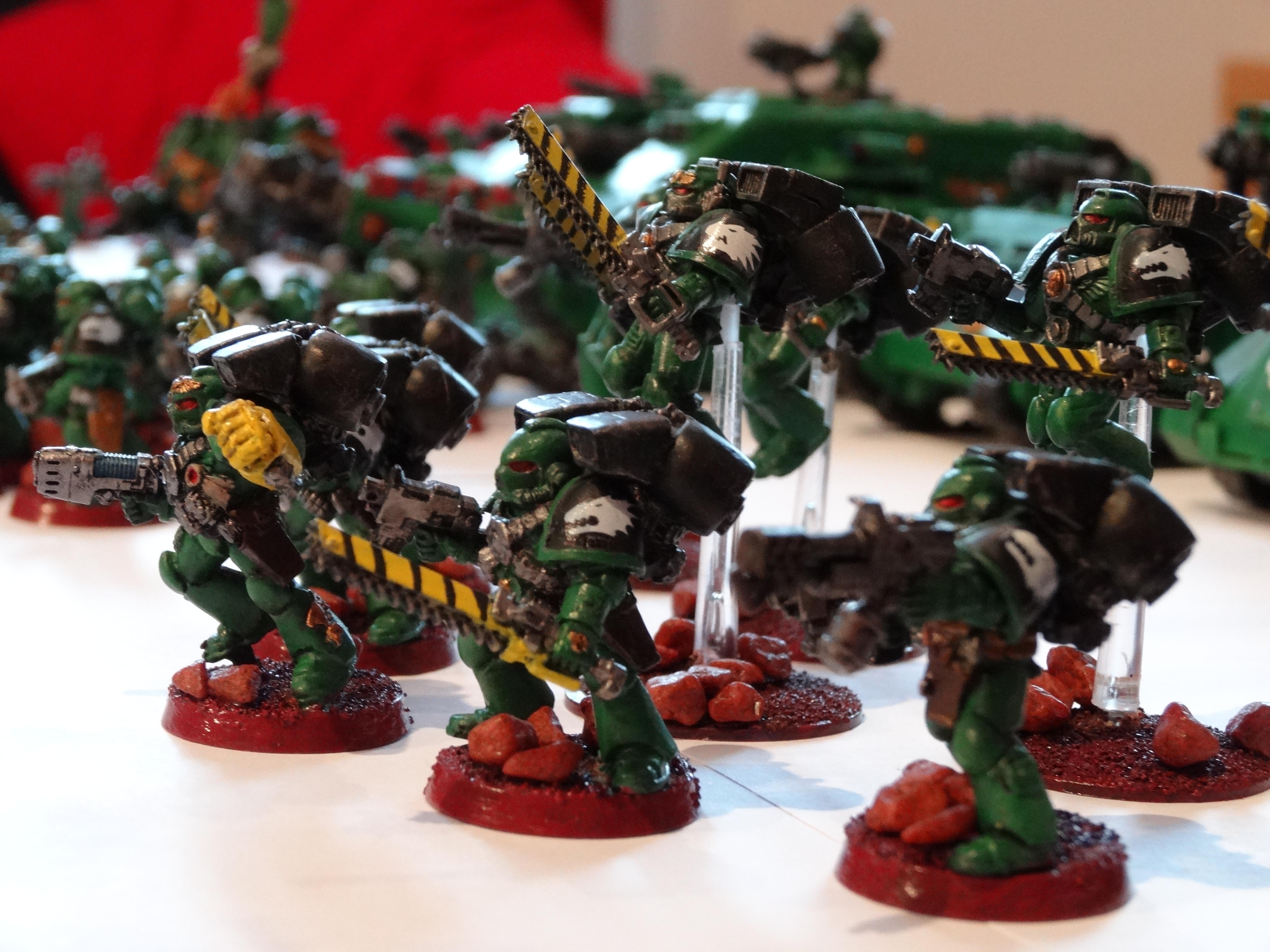 Jump Pack Assualt Squad - the (metal) Sarge with Powerfist is great model