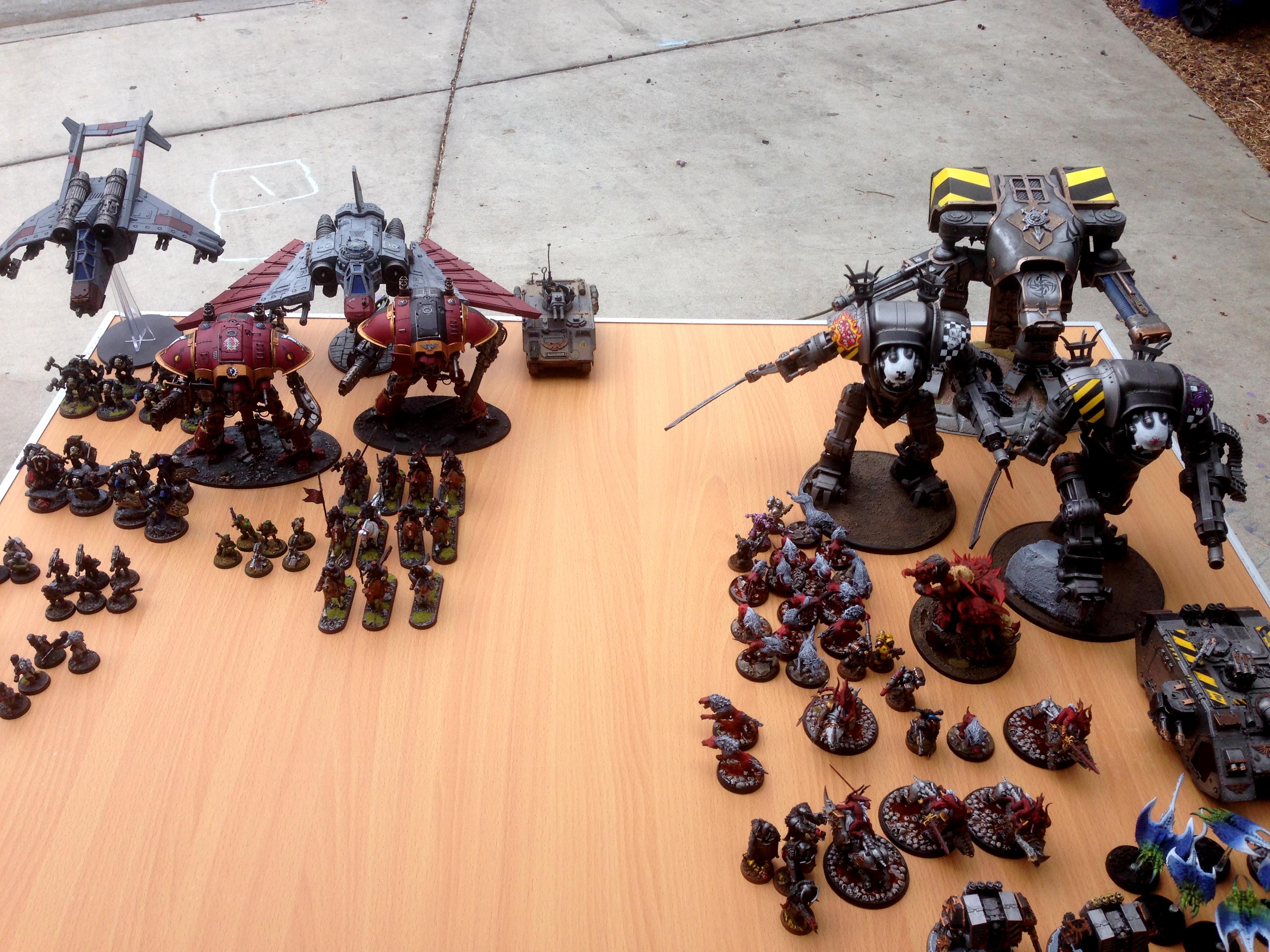 Apocalypse, Battle Report, Chaos, Chaos Space Marines, Daemons, Iron Warriors
