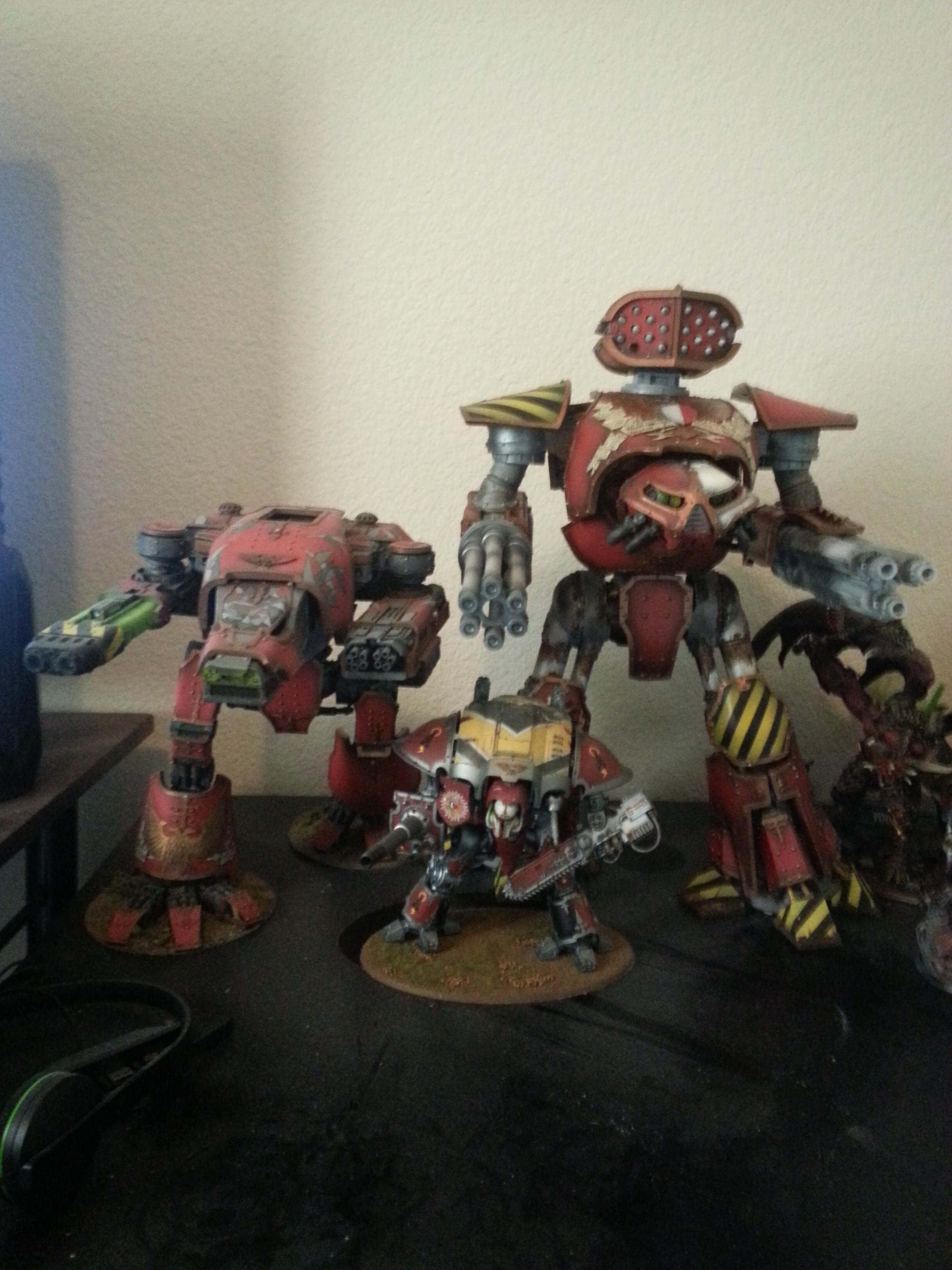 Adeptus Titanicus, Knights, Questoris Knight, Reaver, Titan, Wardog Titan