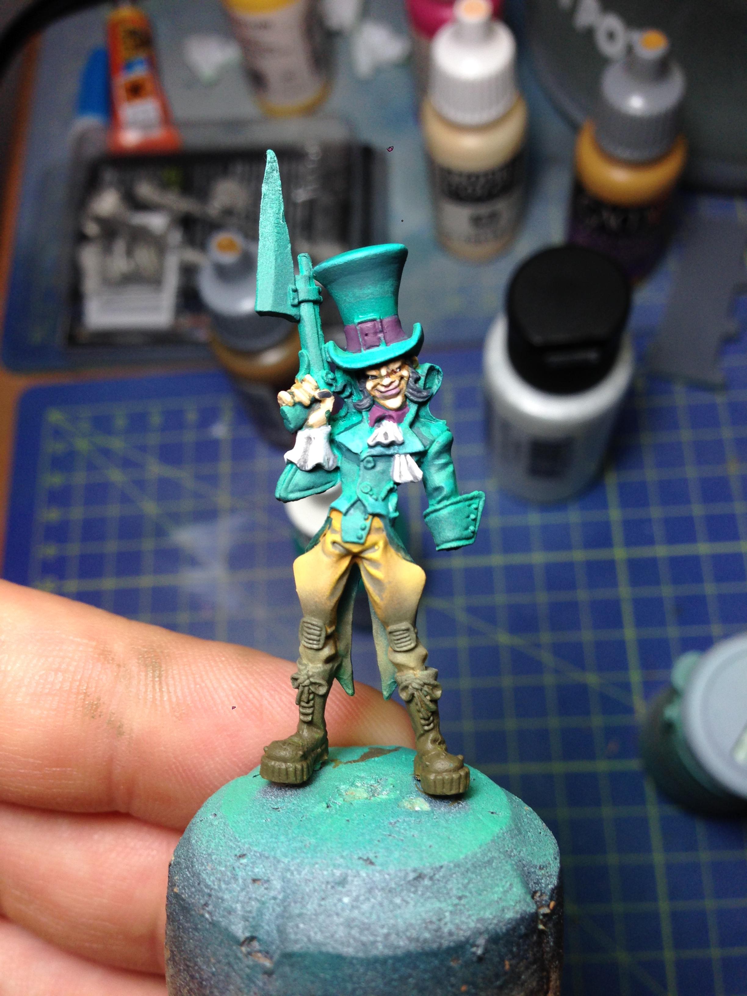 Airbrush, Malifaux, Seamus, Work In Progress