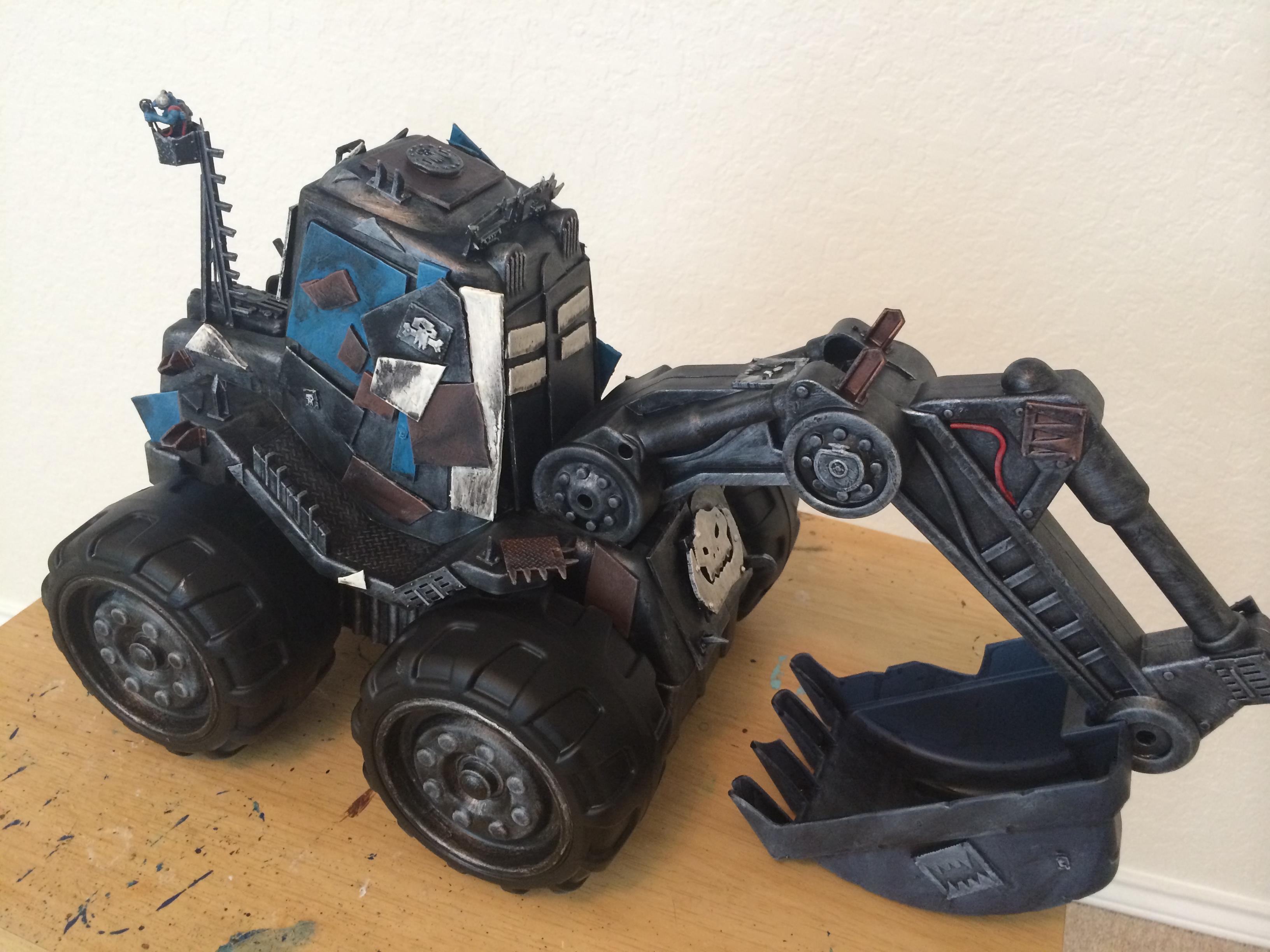 Battlewagon, Blue, Custom, Kustom, Orks, Toy, Trukk