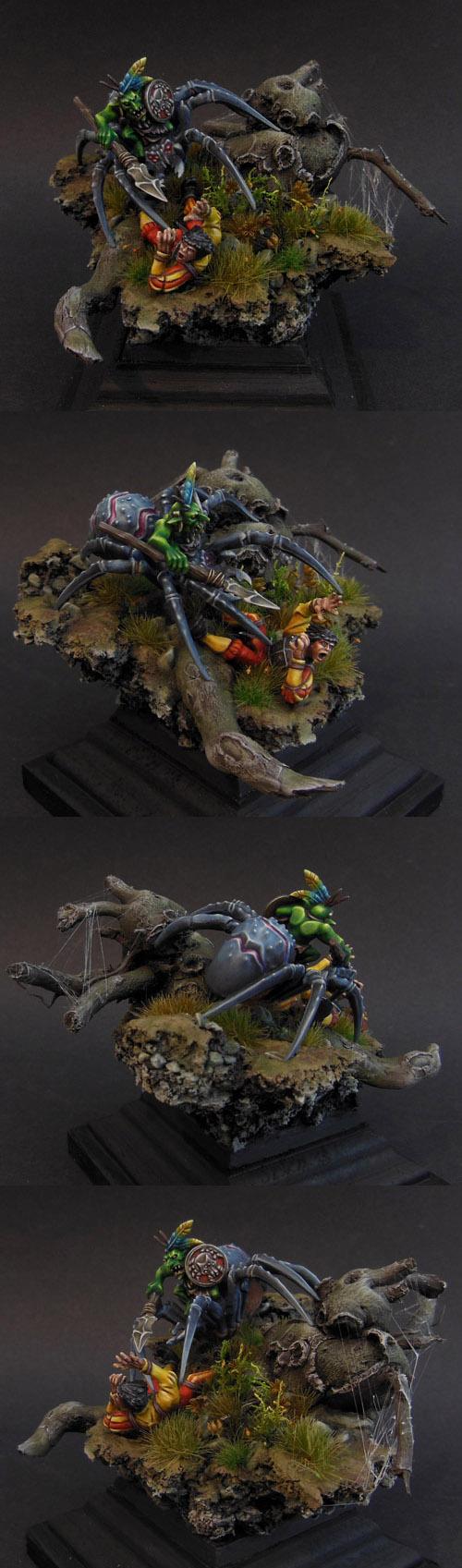 Diorama, Duel, Goblins, Spider