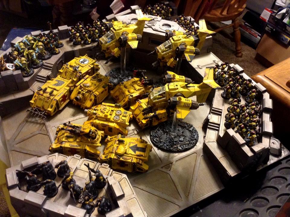 Imperial Fists, Painted Castellum Stronghold, Pre Heresy, Space Marines