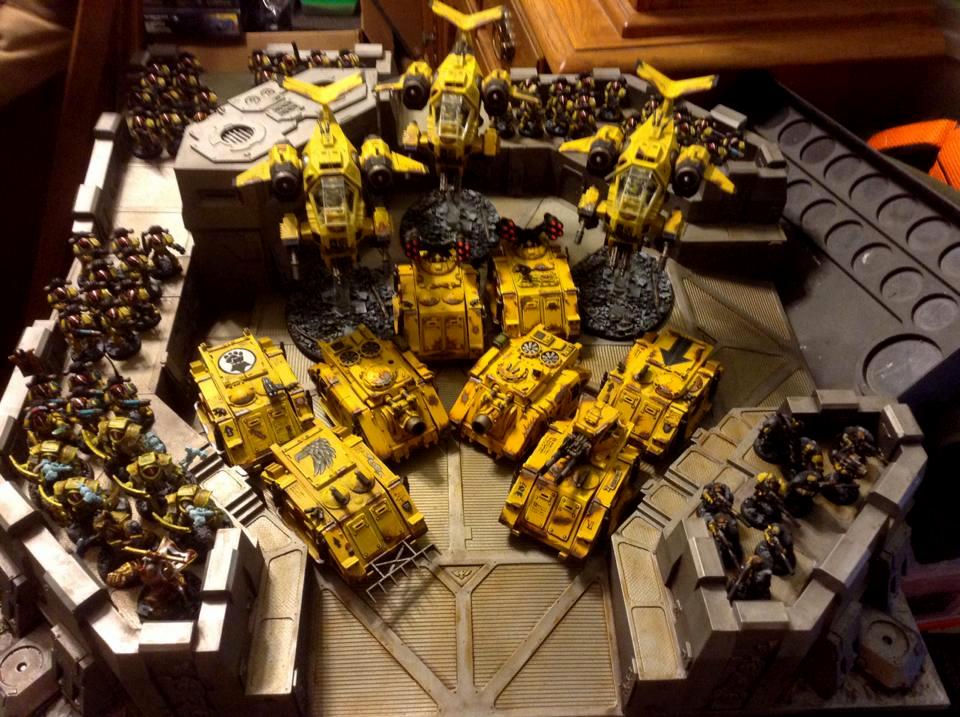 Imperial Fists, Painted Castellum Stronghold, Pre Heresy, Space Marines