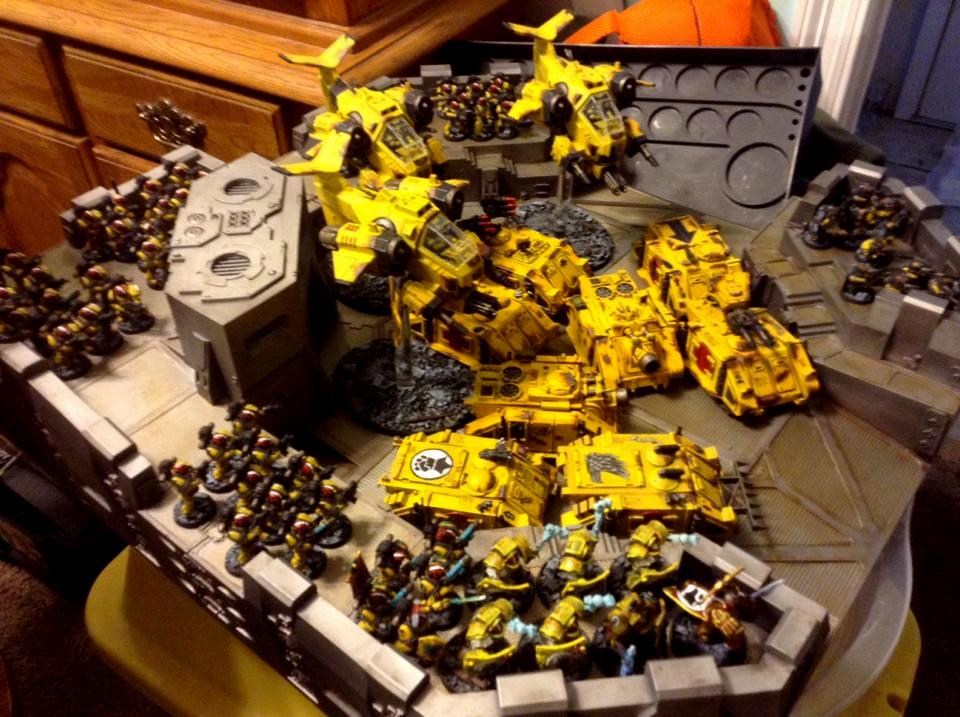 Imperial Fists, Painted Castellum Stronghold, Pre Heresy, Space Marines