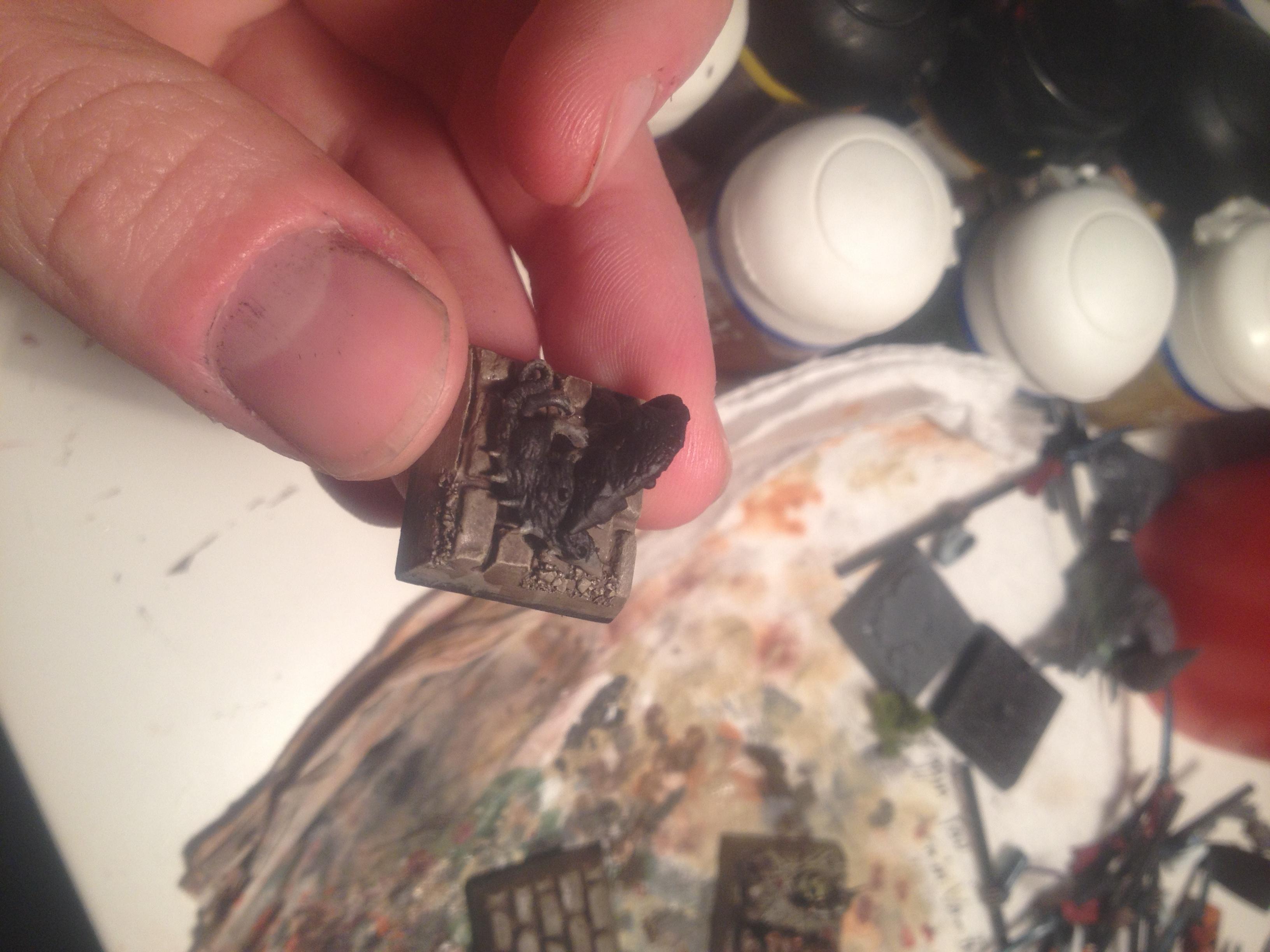 Next up. One rat eating another. Again inspired by artwork in the previous edition Skaven book