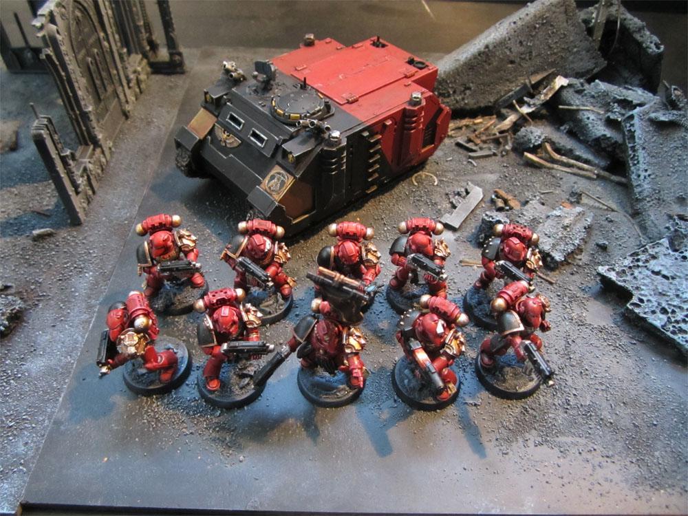 Conversion, Forge World, Minotaurs, Puppetswar, Rhino, Space Marines, Tactical Squad, Warhammer 40,000