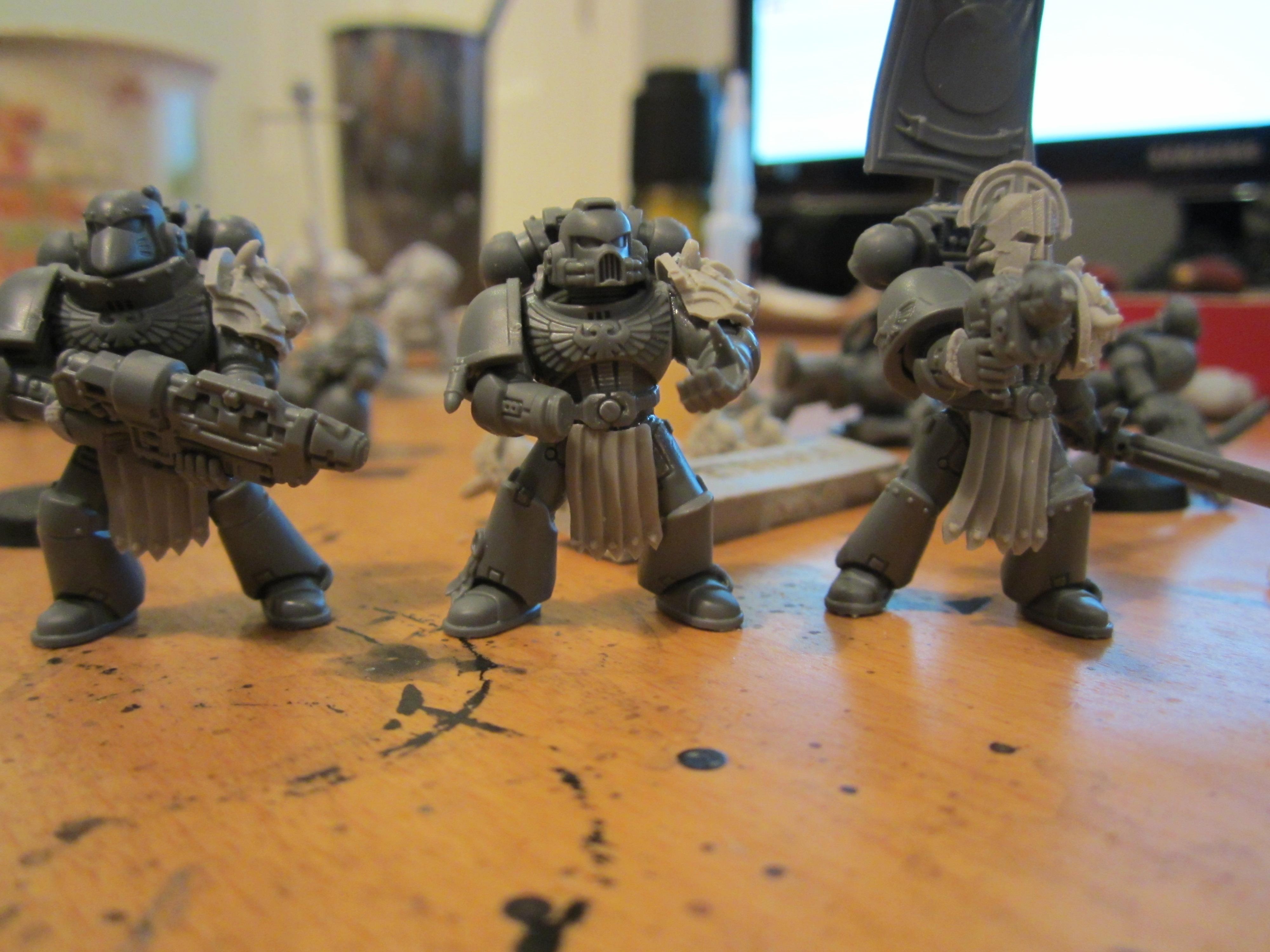 Conversion, Forge World, Minotaurs, Puppetswar, Space Marines, Tactical Squad, Warhammer 40,000