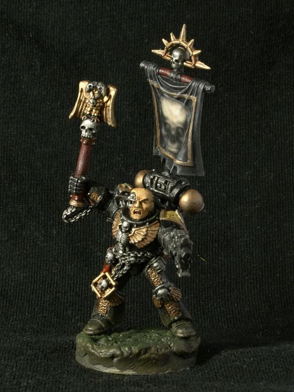 Chaplain, Fists, Imperial, Imperial Fists, Space Marines
