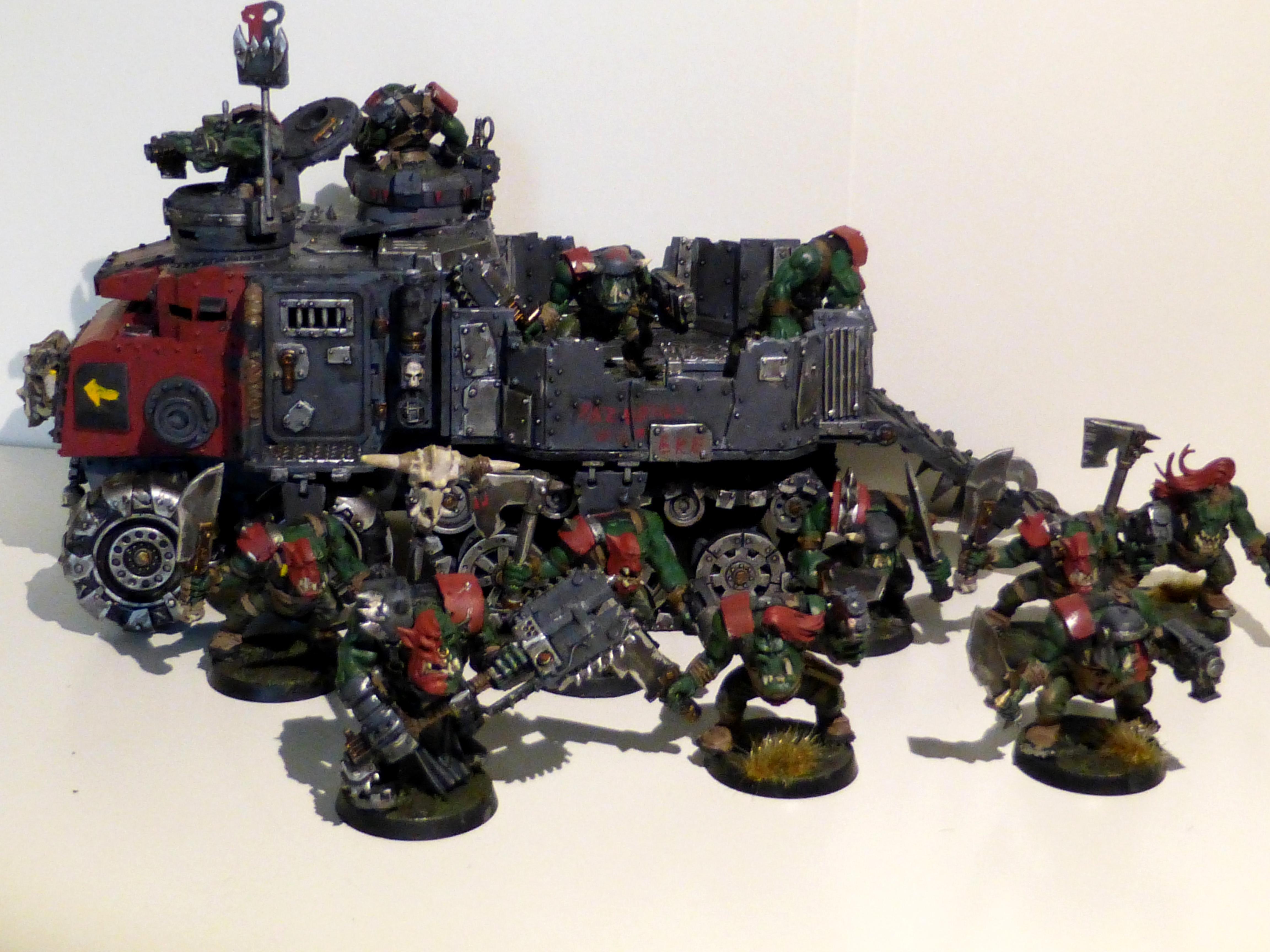 Battlewagon, Blood Wheel Maraudaraz, Boy, Orks