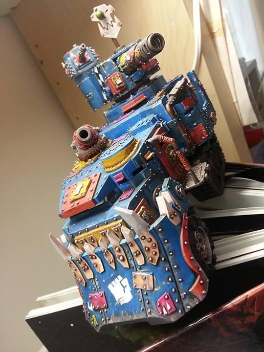 Battlewagon, Colorful, Magnet, Warboss