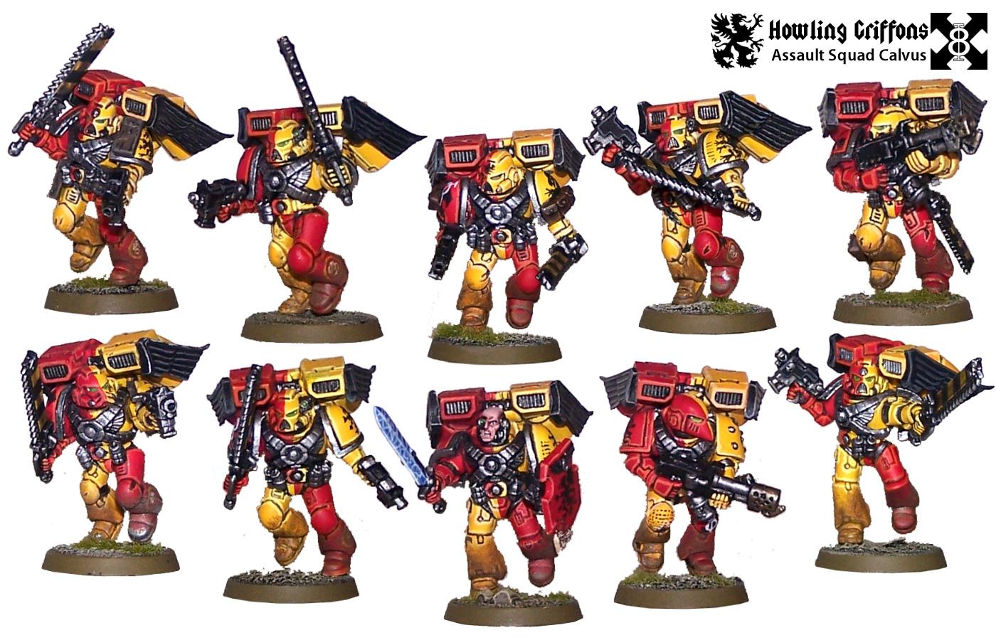 Assault Squad, Howling Griffons, Jump-pack, Space Marines
