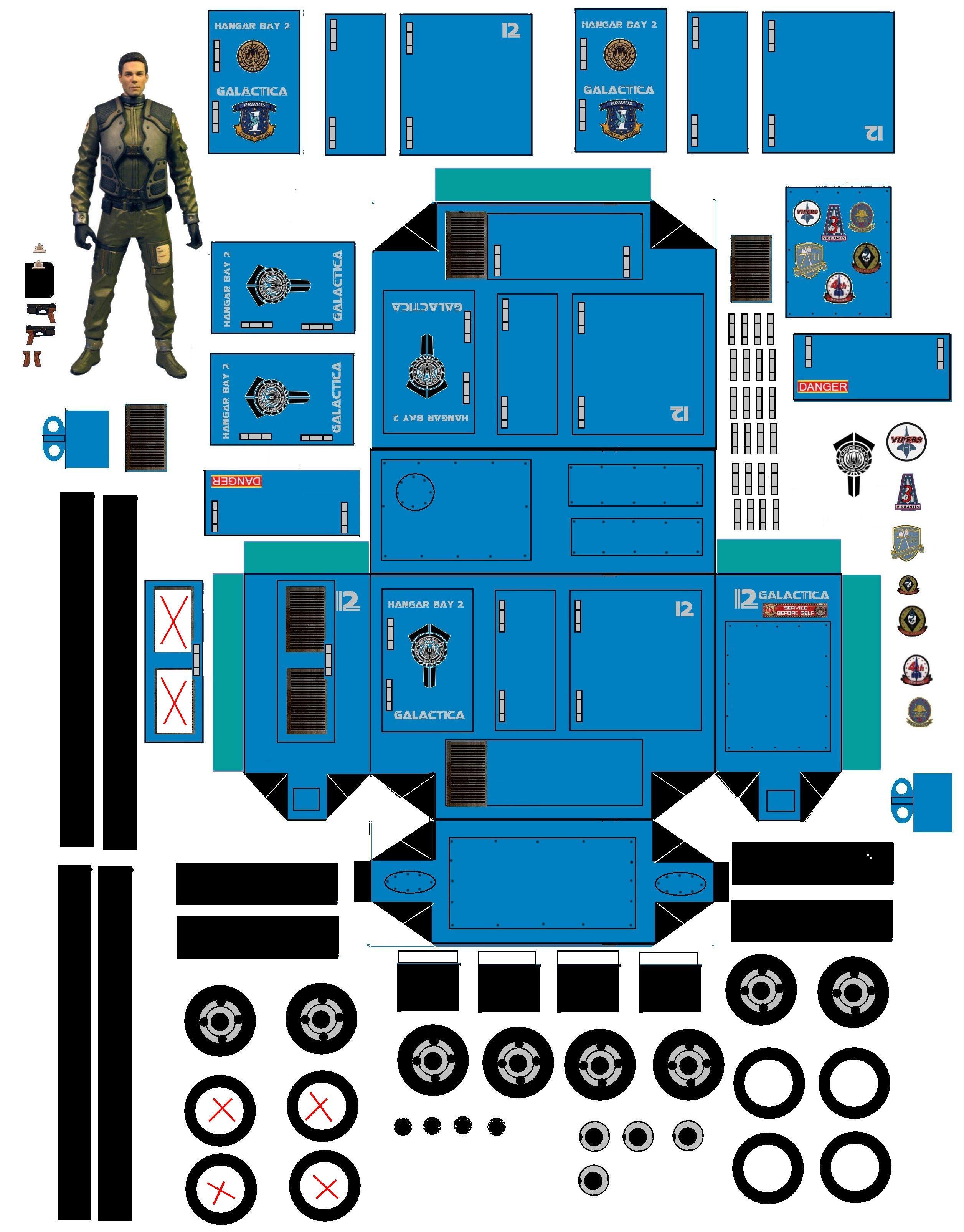 Battlestar Galactica, Diorama, Viper