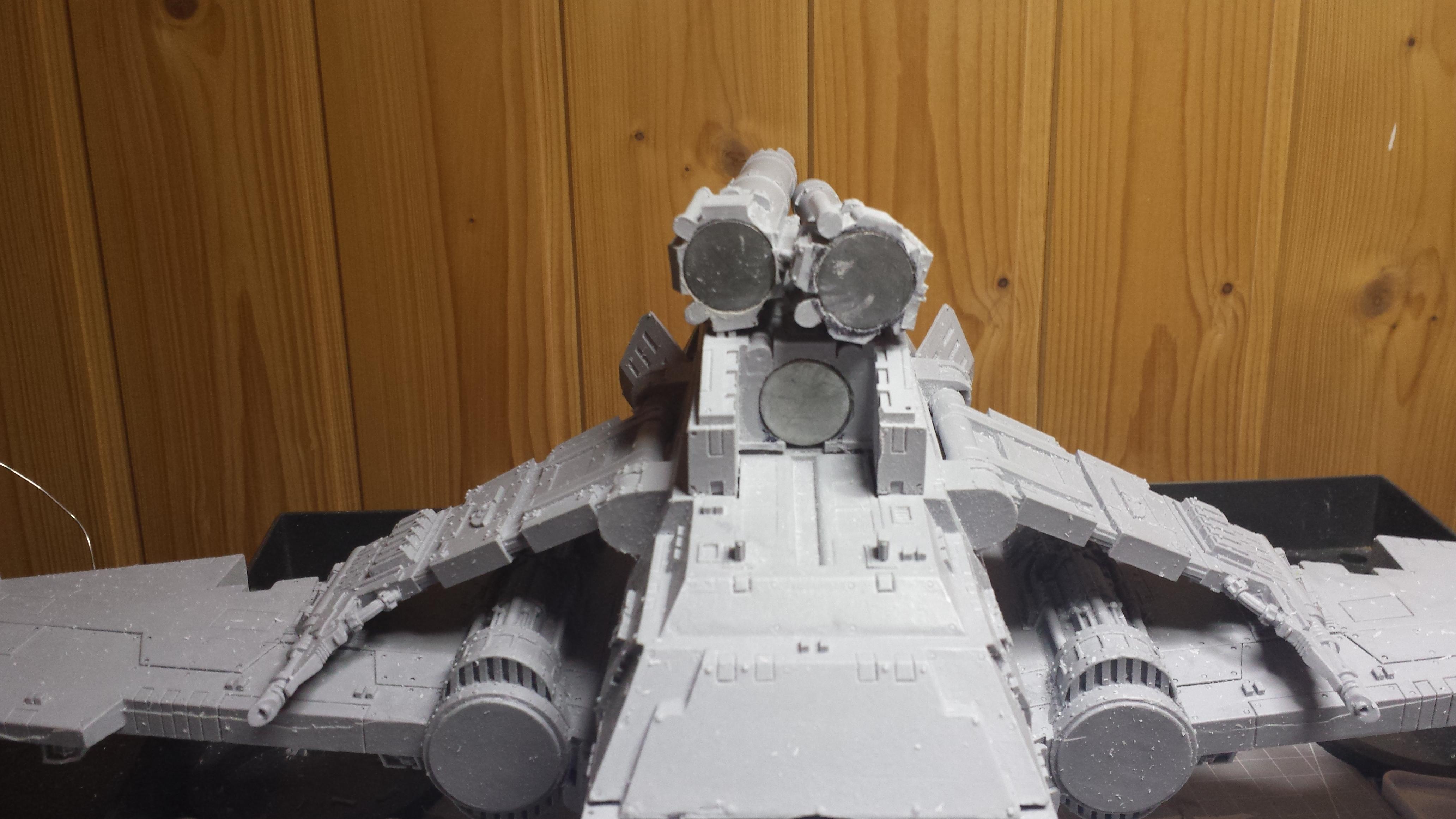 In a 400£ model you will not waste guns so I used magnets so I can swap guns when I want to