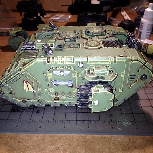 Green, Land Raider, Space Marines, Tank
