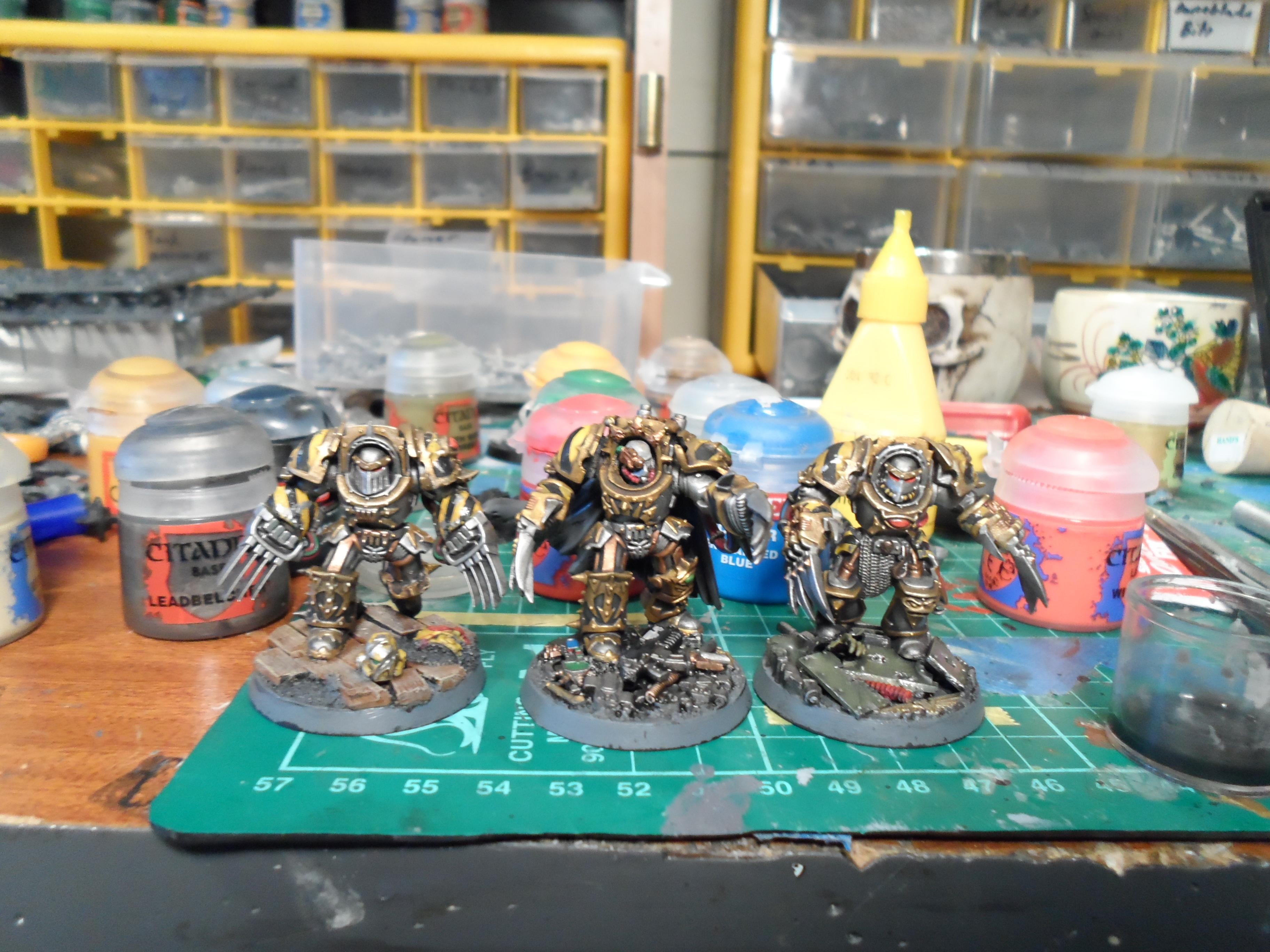 Chaos, Iron Warriors, Lightning Claws, Terminator Armor