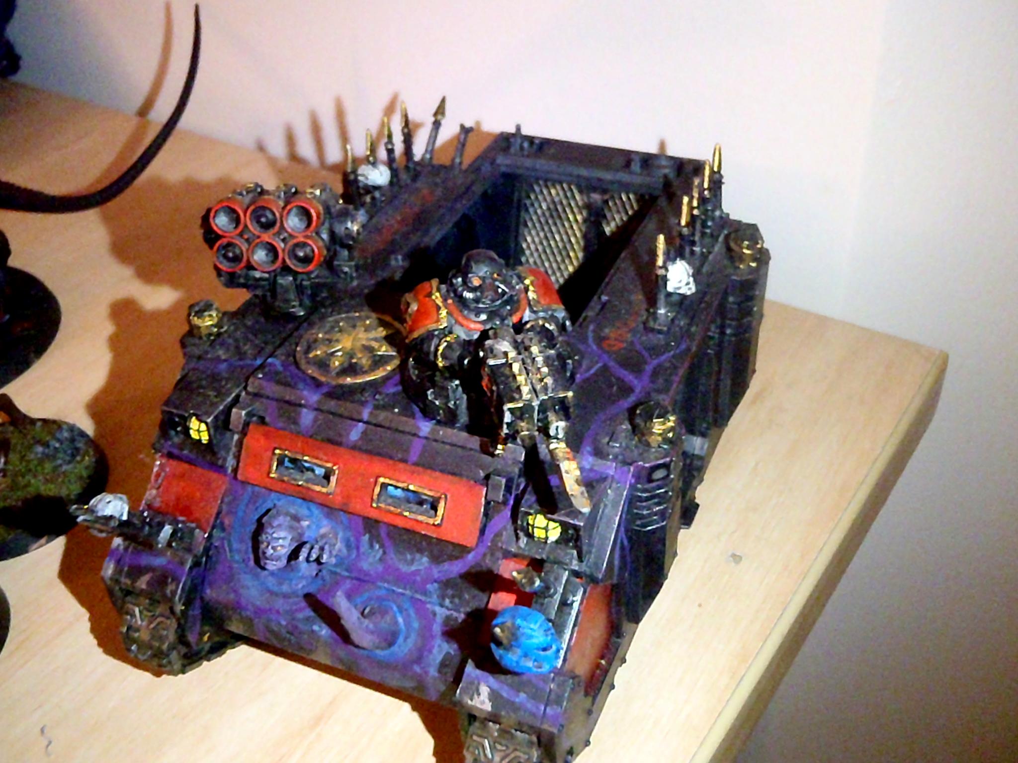Black Legion, Chaos, Chaos Space Marines, Daemons, Possessed, Rhino, Space Marines, Tank, Warp