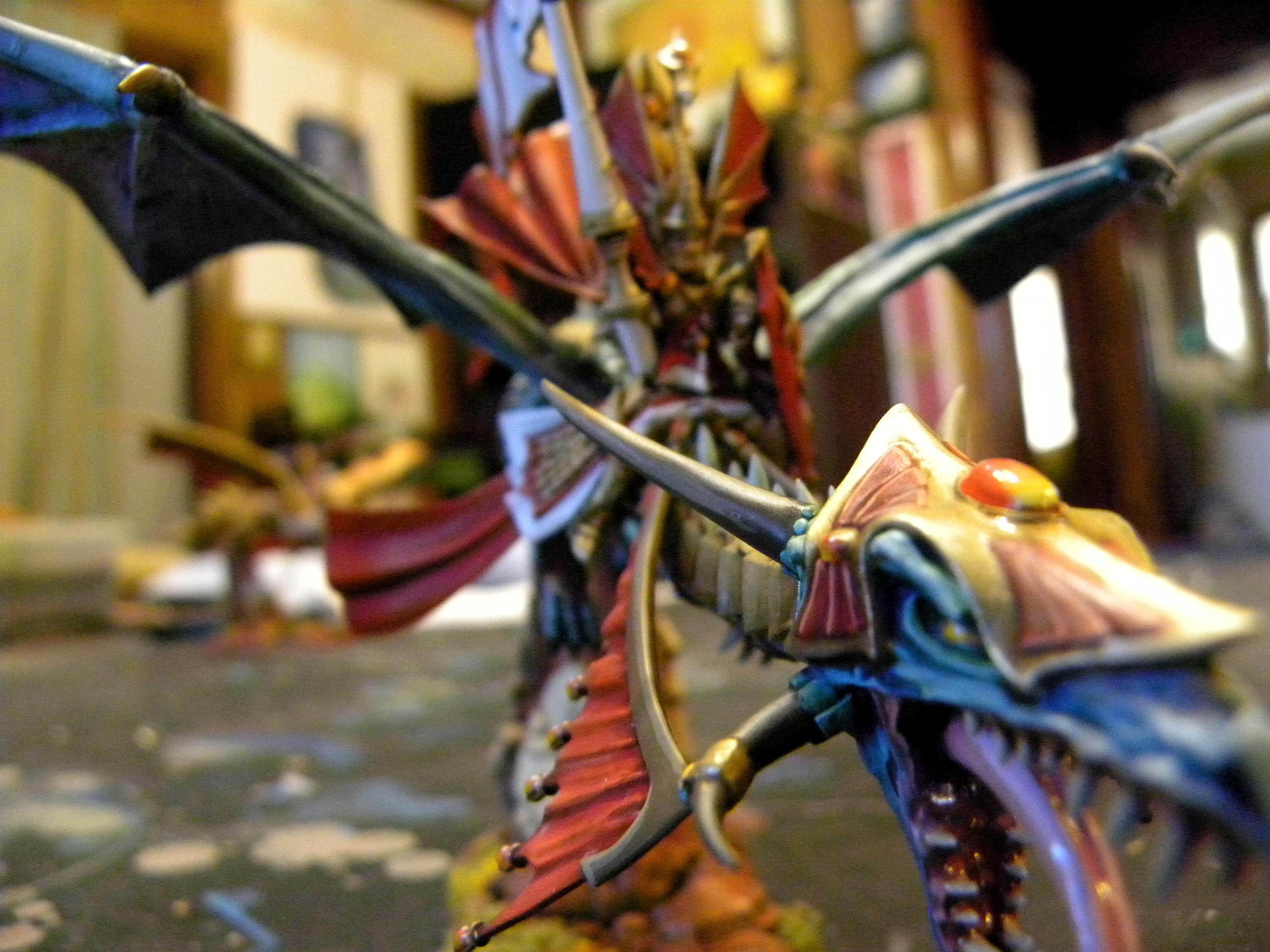 Dragon, Elves, Freehand, High Elves, Lord, Prince, Warhammer Fantasy, Wizard