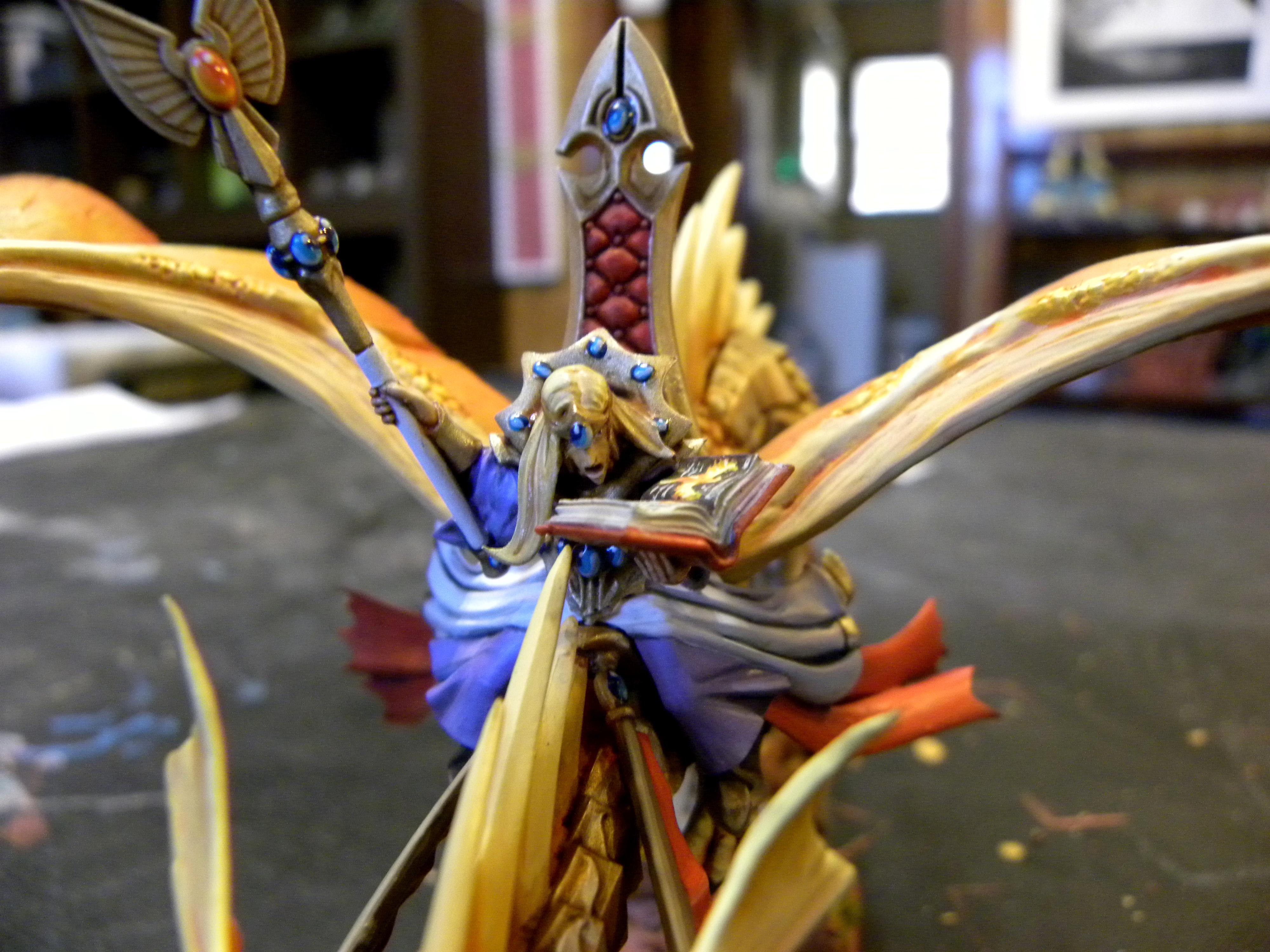 Dragon, Elves, Freehand, High Elves, Lord, Prince, Warhammer Fantasy, Wizard