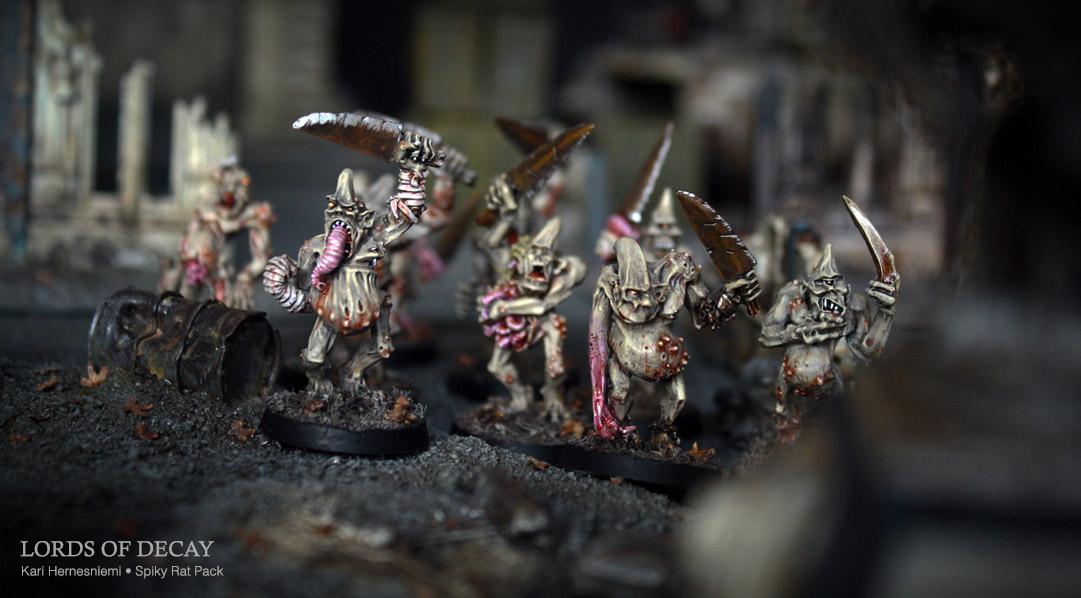 Chaos Space Marines, Lords Of Decay, Nurgle, Spiky Rat Pack, Warhammer 40,000