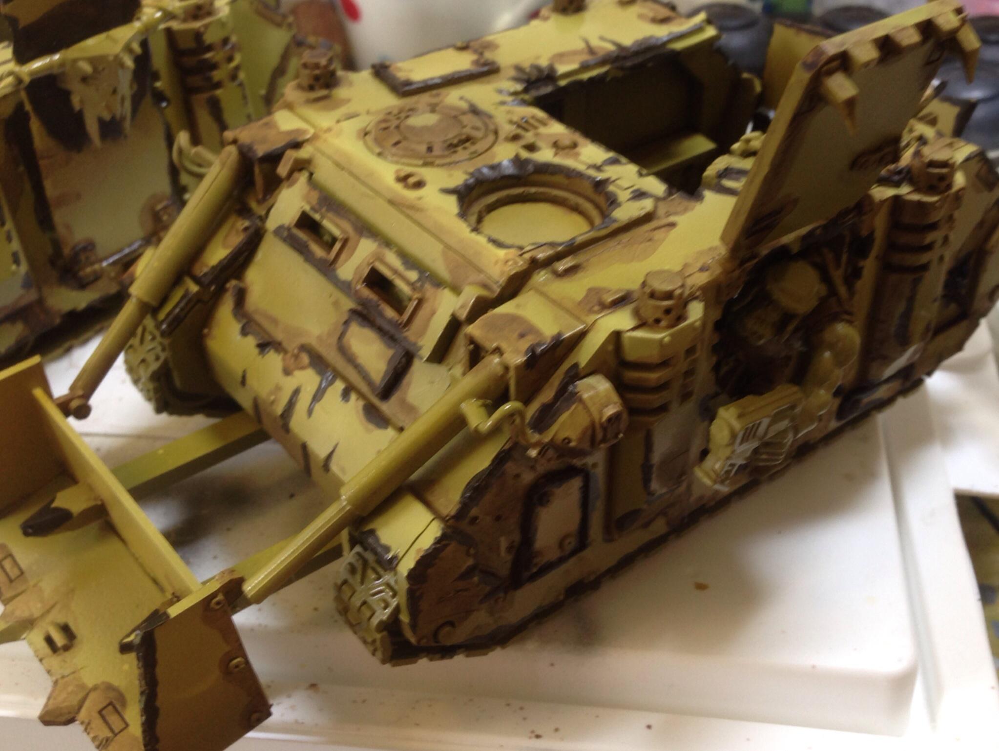 After oil wash, pre cleanup 