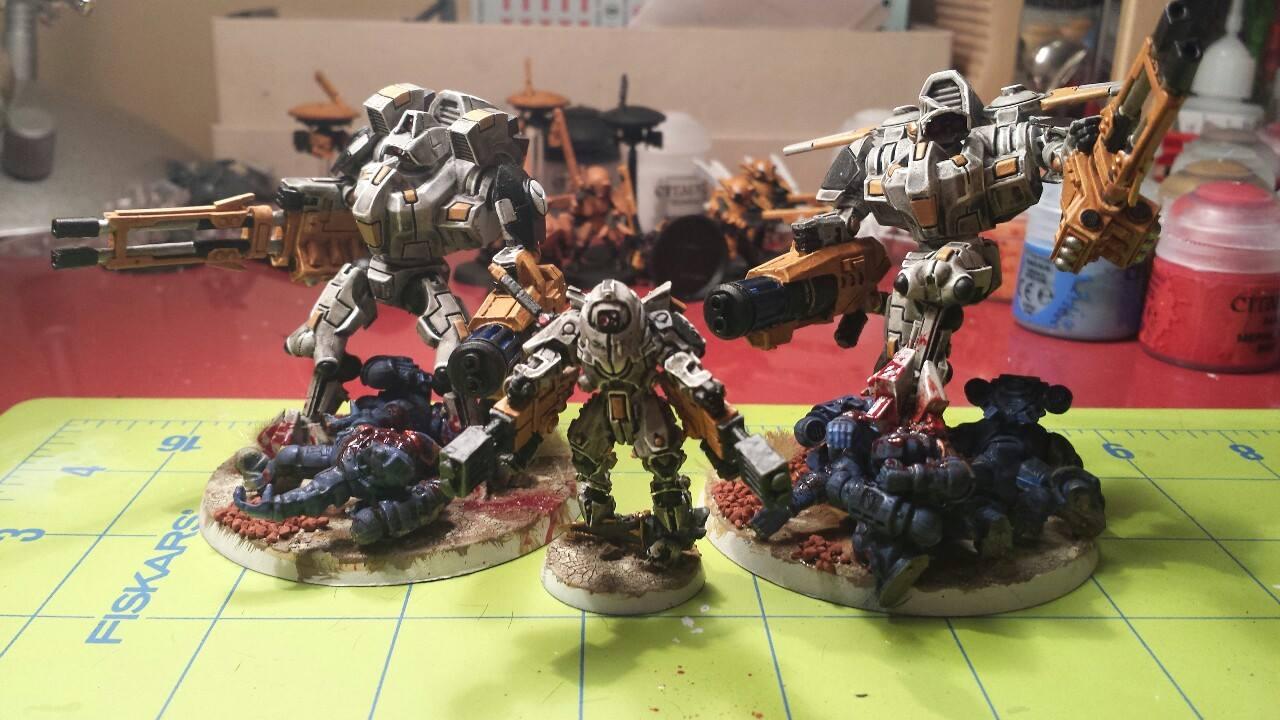 Tau, Shadowsun and Crisis Suit Bodyguard