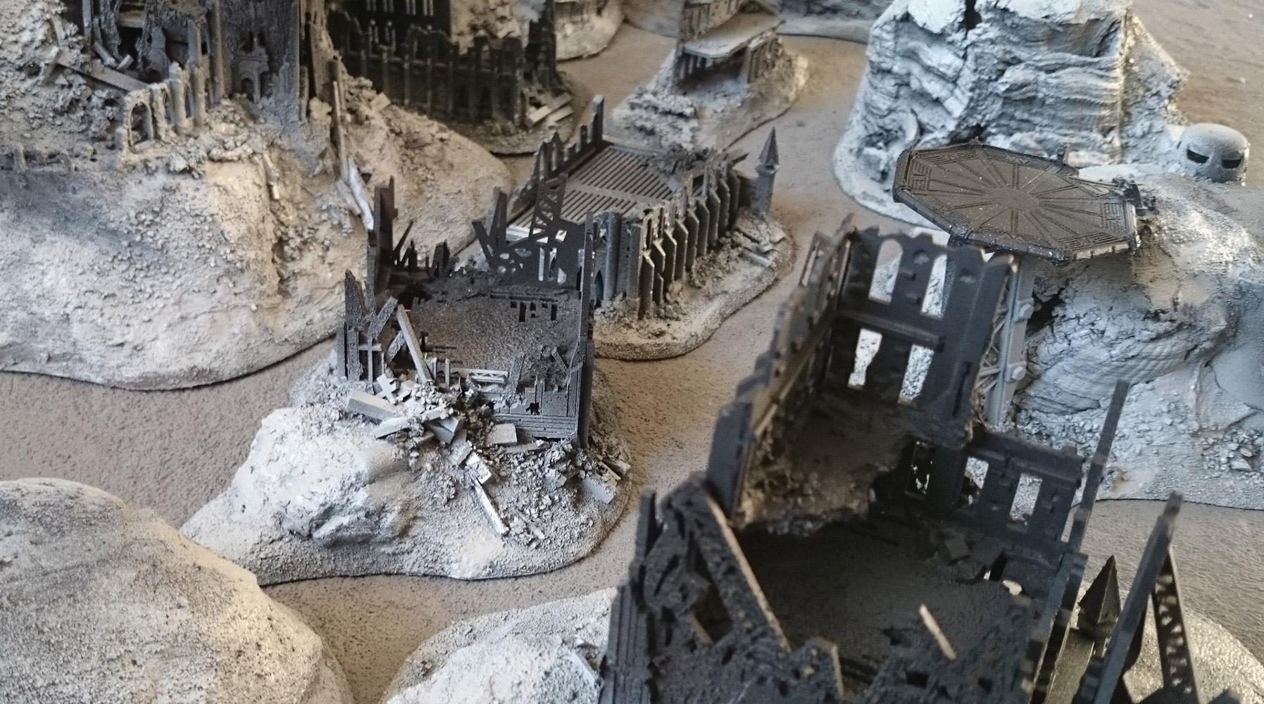 6mm, Epic, Epic40k, Rubble, Ruins, Terrain