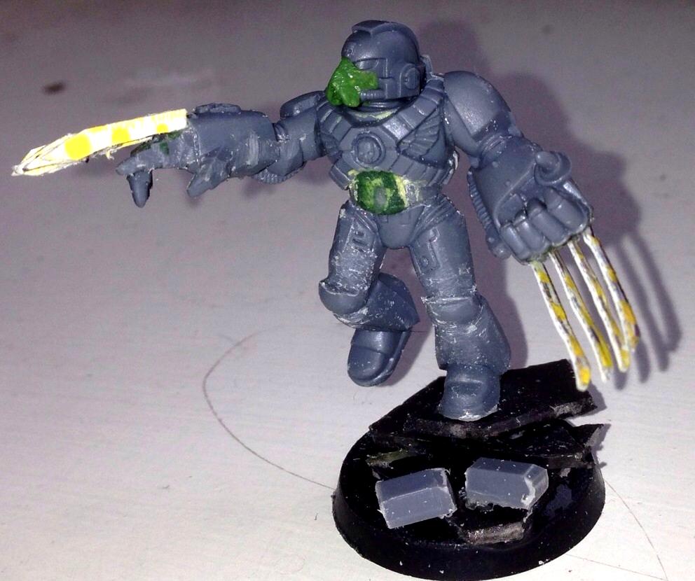 30k, Conversion, Greenstuff, Horus Heresy, Raven Guard, Space Marines