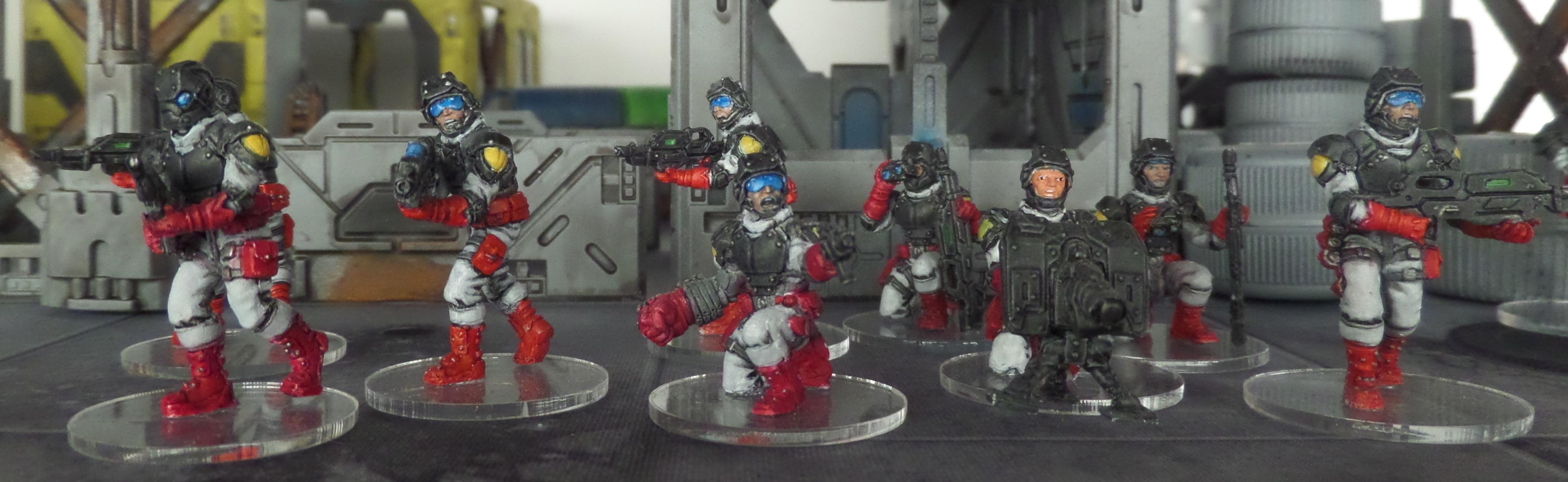 Clear Acrylic Base, Corporation, Deadzone, Scifi, Space Marines