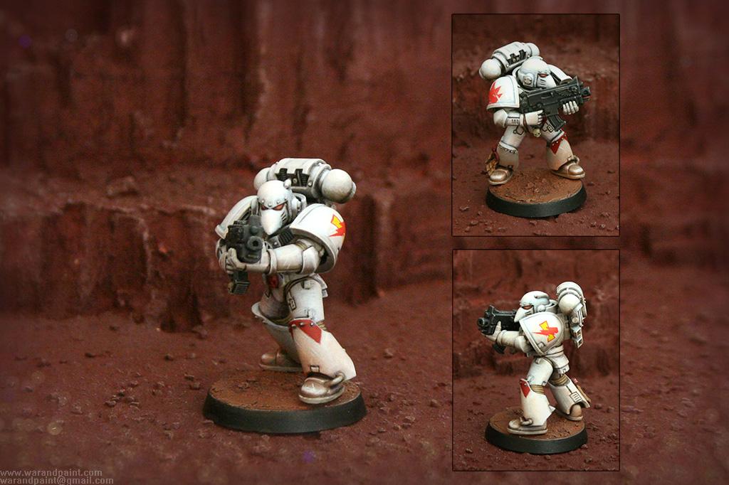 Desert, Devastator, Jca, Power Armor, Scar Marking, Weathered, White Scars