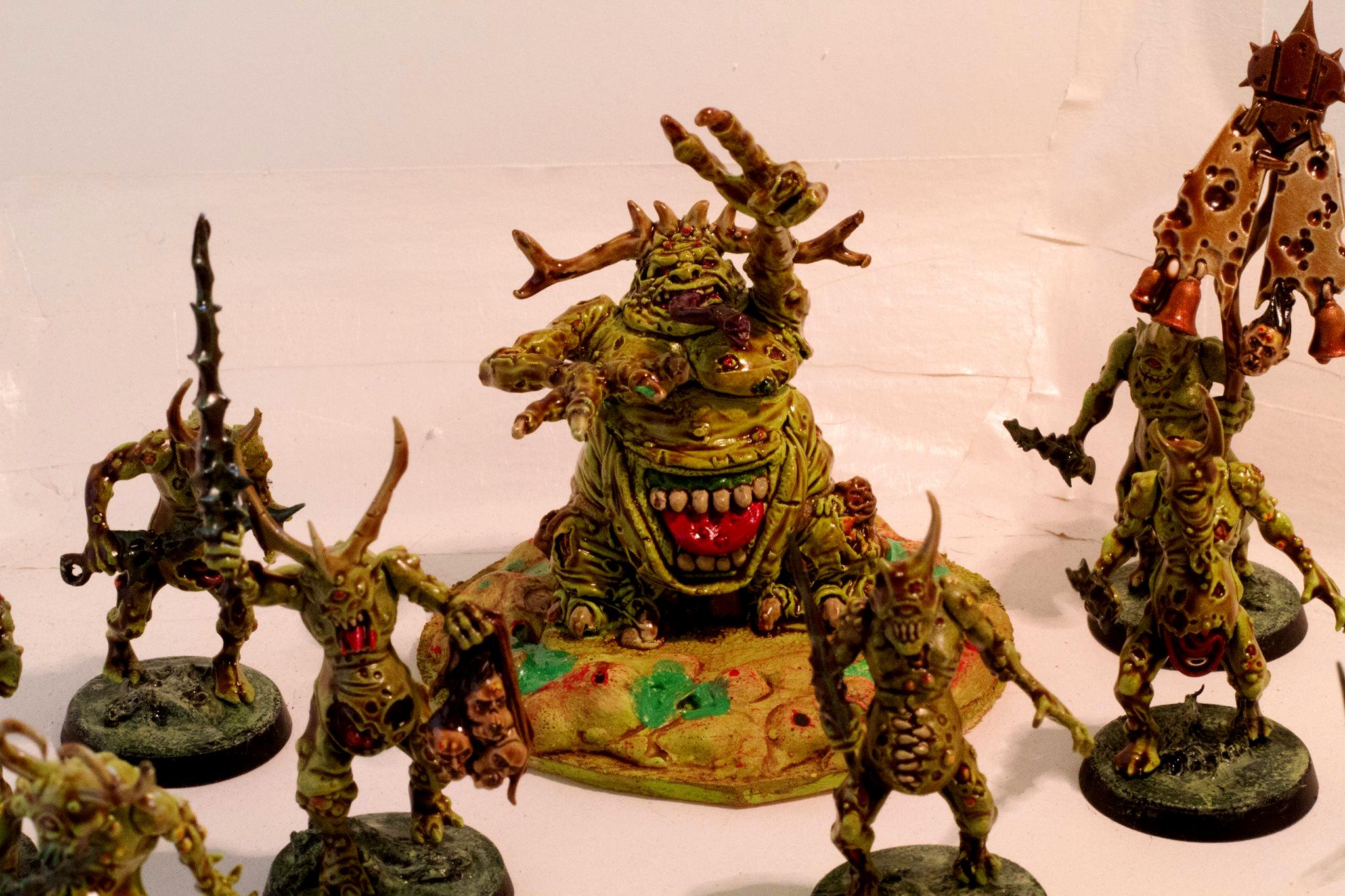 Great Unclean One and Plaguebearers
