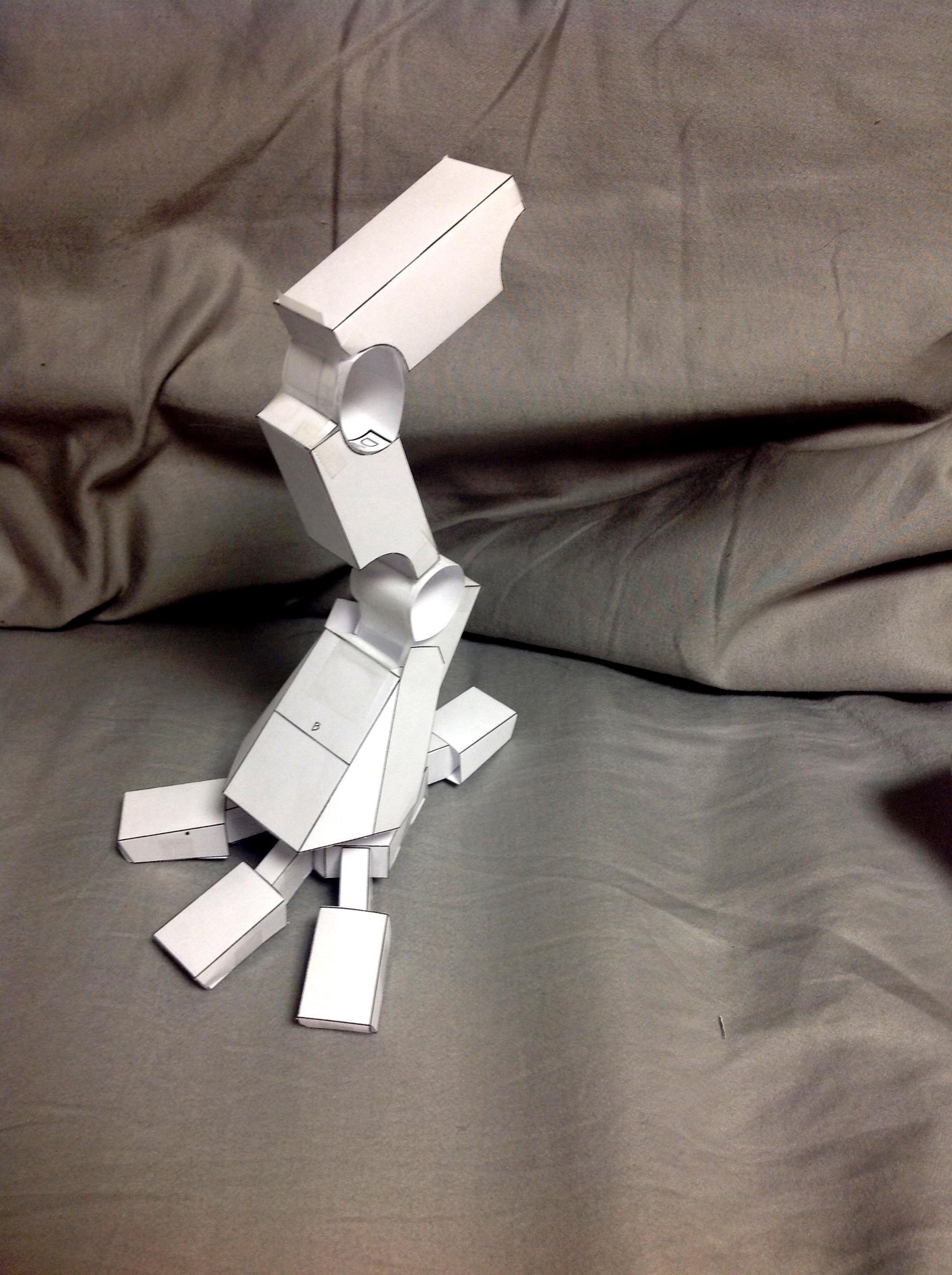 Paper Scratchbuilt titan leg 