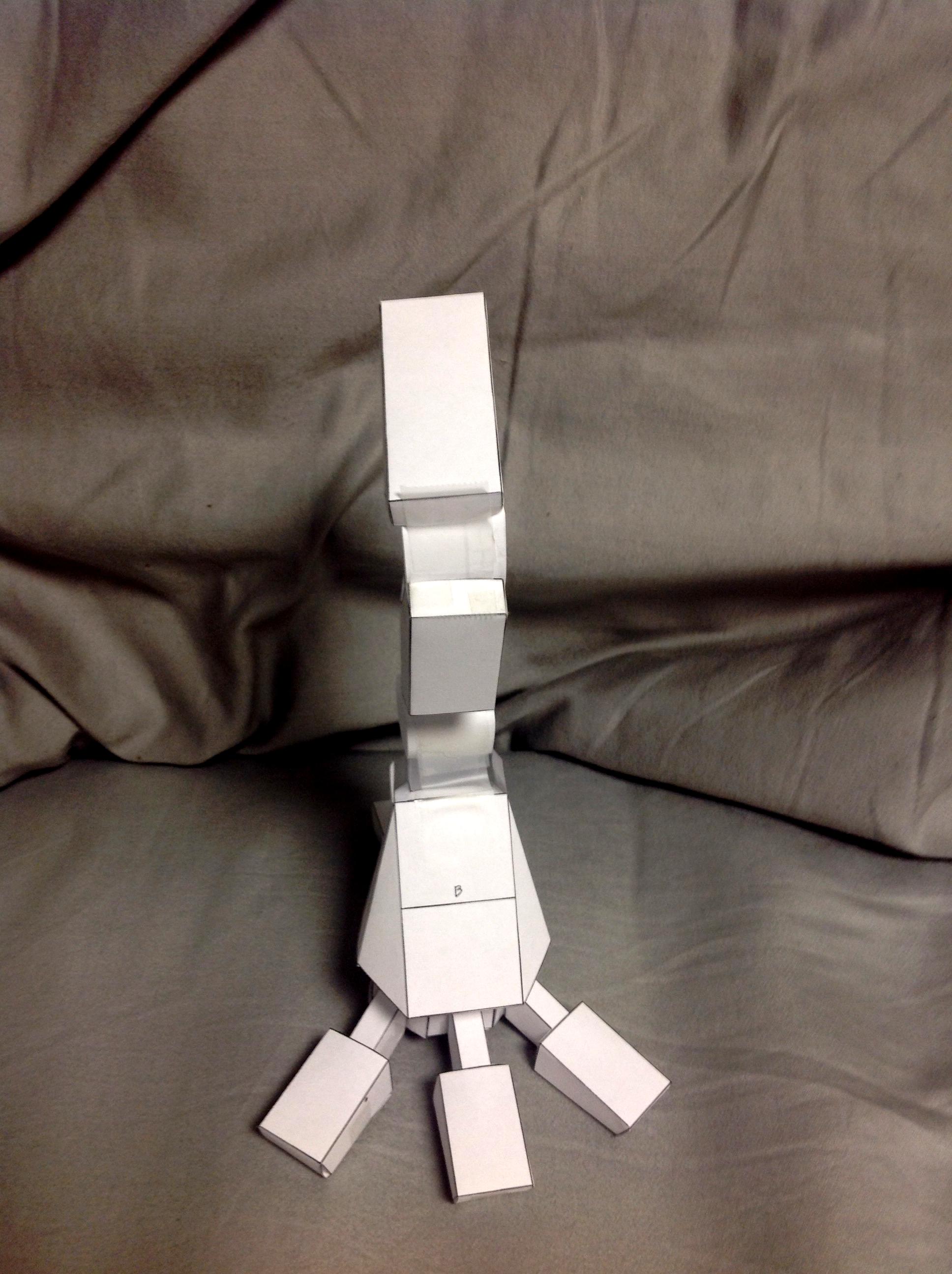Paper scratch built titan leg front