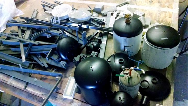 Oil Tanks, Terrain, Engineering models