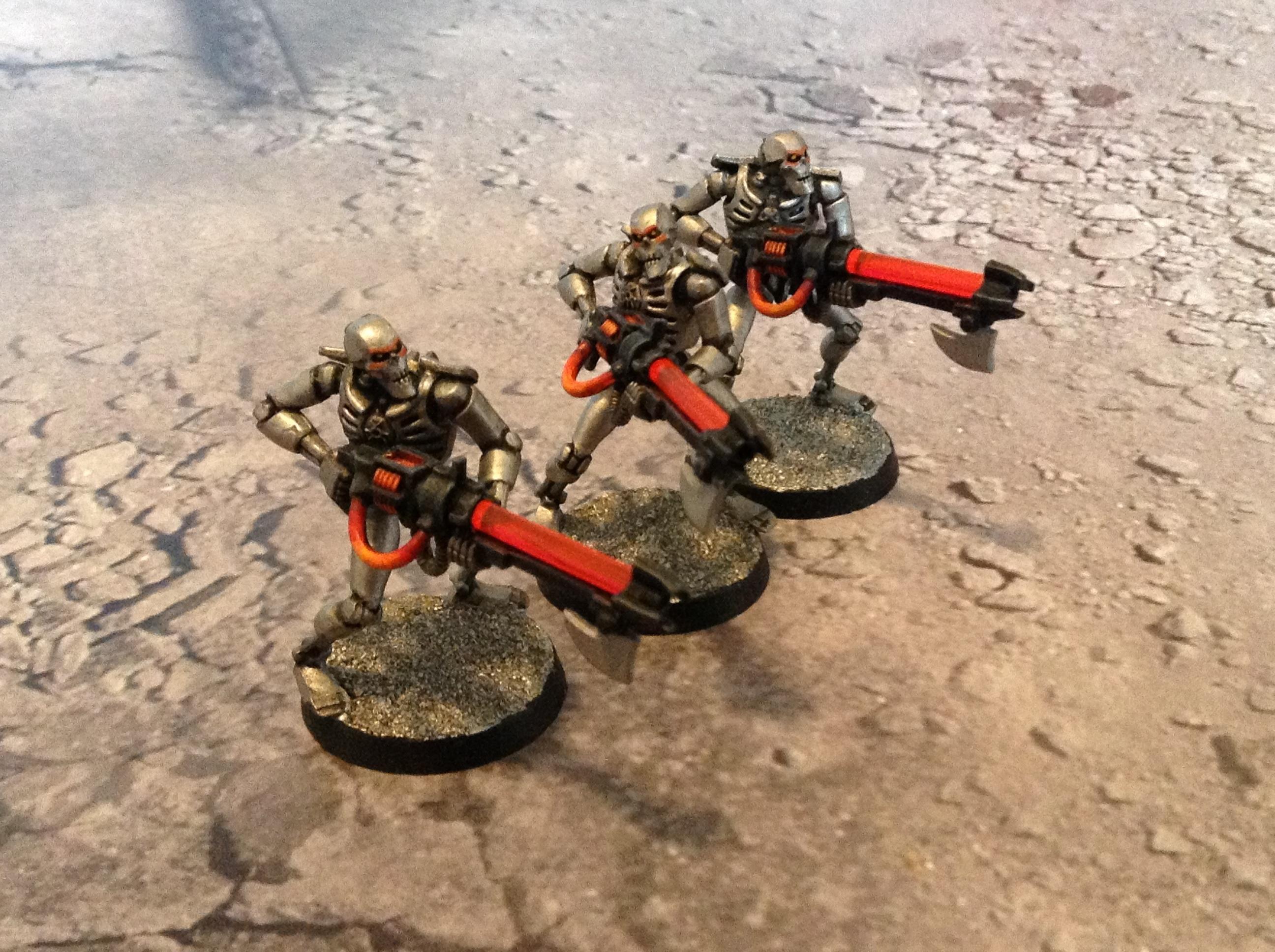 Necrons, Warriors, Did my gun jam? Dammit....