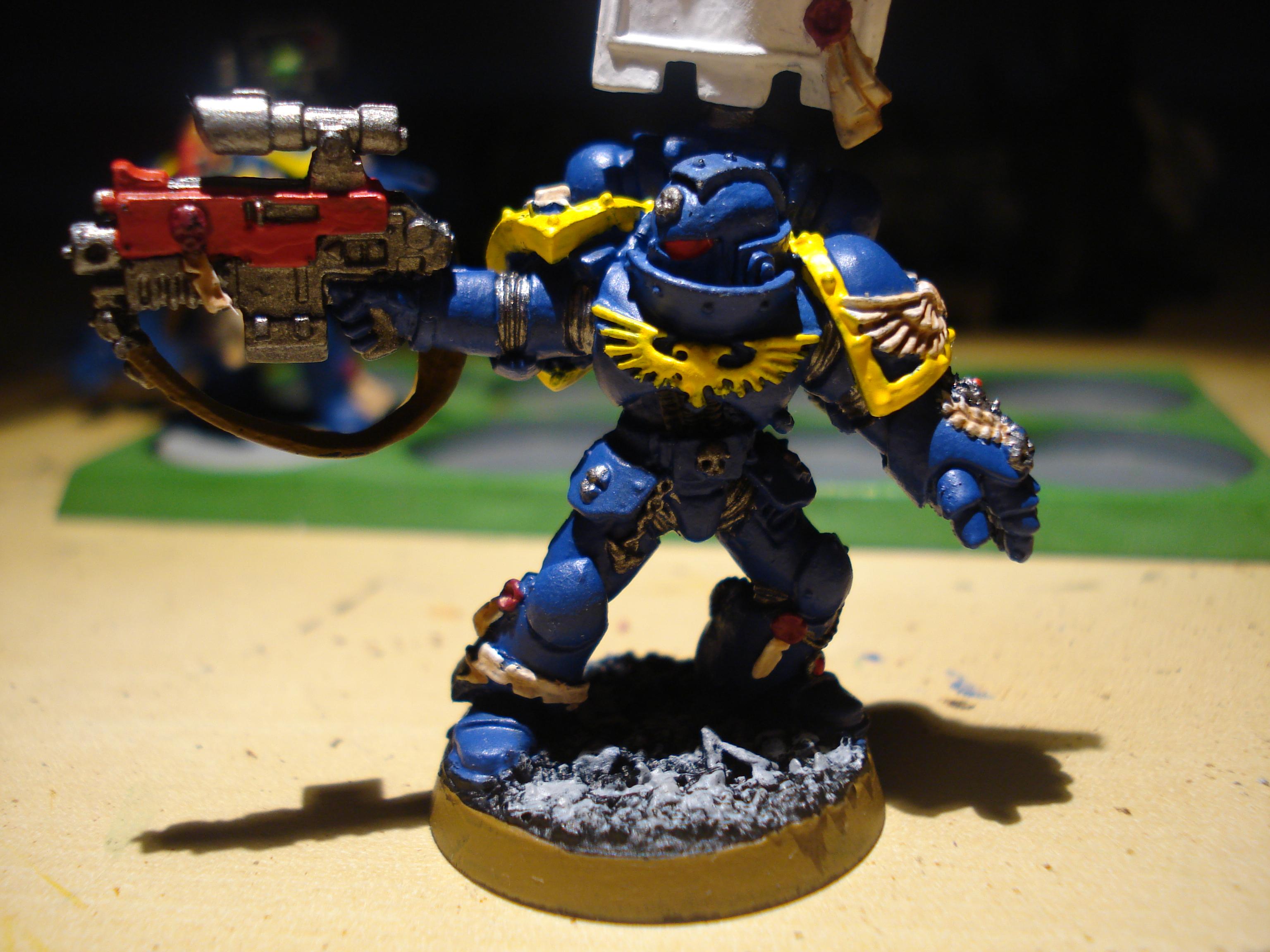 Gamesworkshop, Smurfs, Space Marines, Spacemarine Veterans, Ultramarines
