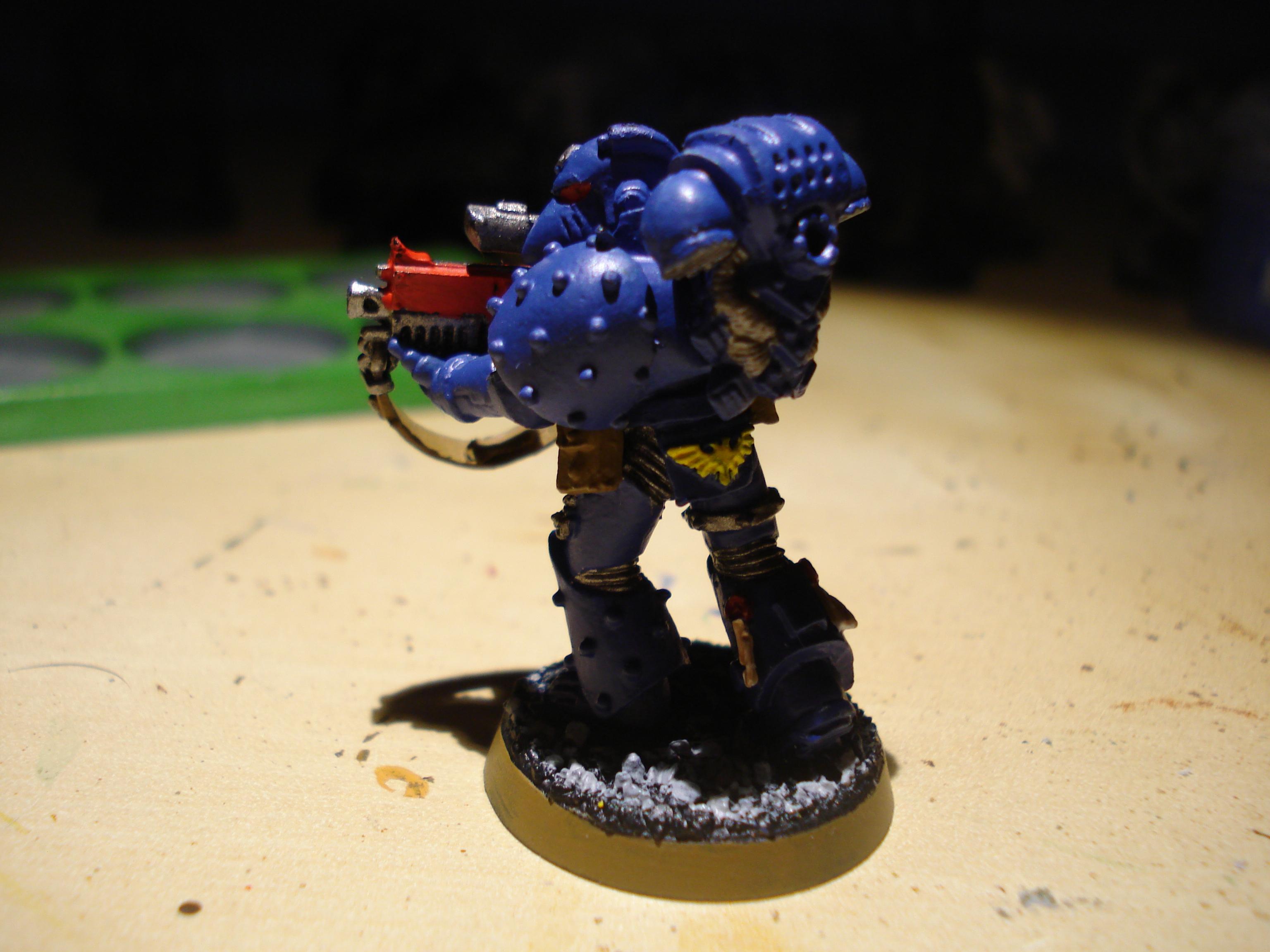 Gamesworkshop, Smurfs, Space Marines, Spacemarine Veterans, Ultramarines
