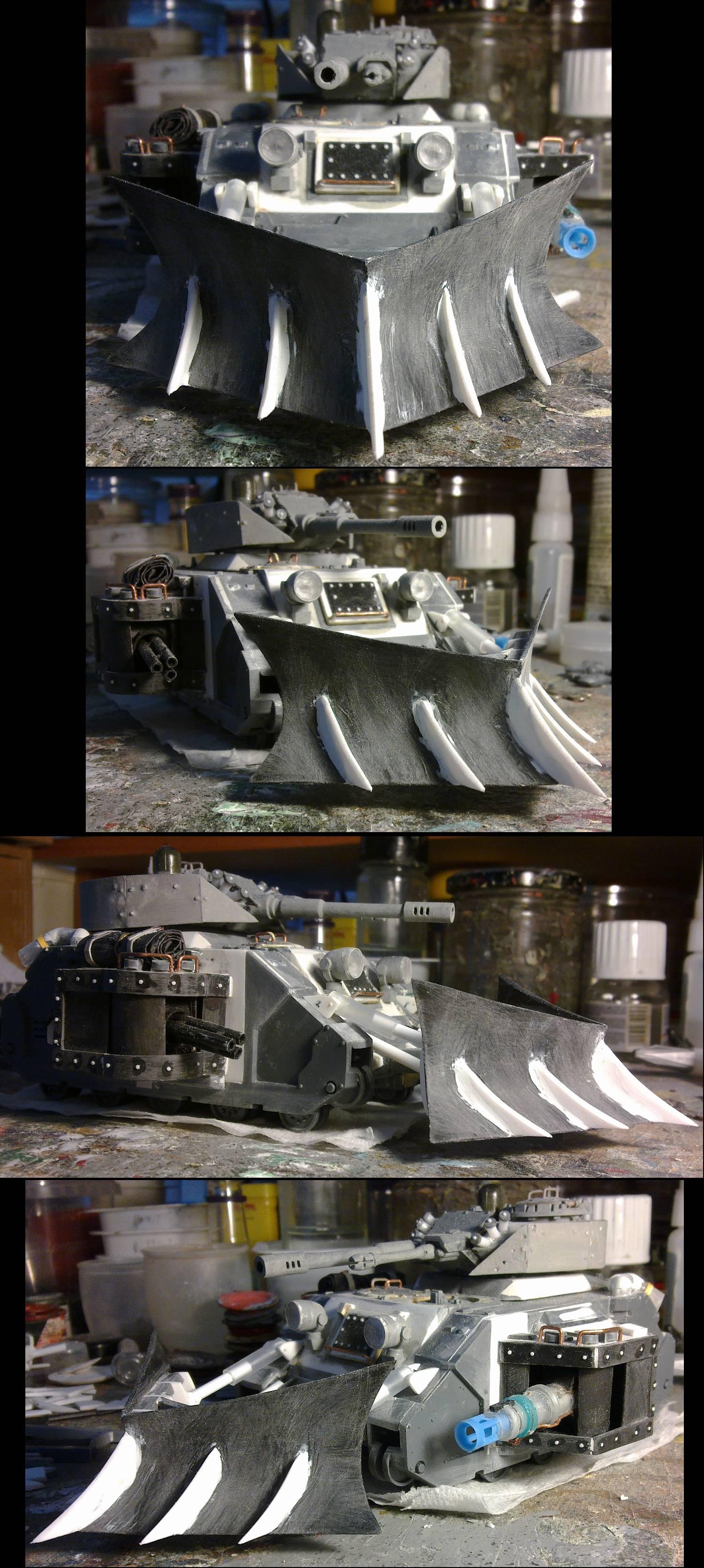 Predator dozer wip 22; curved blades