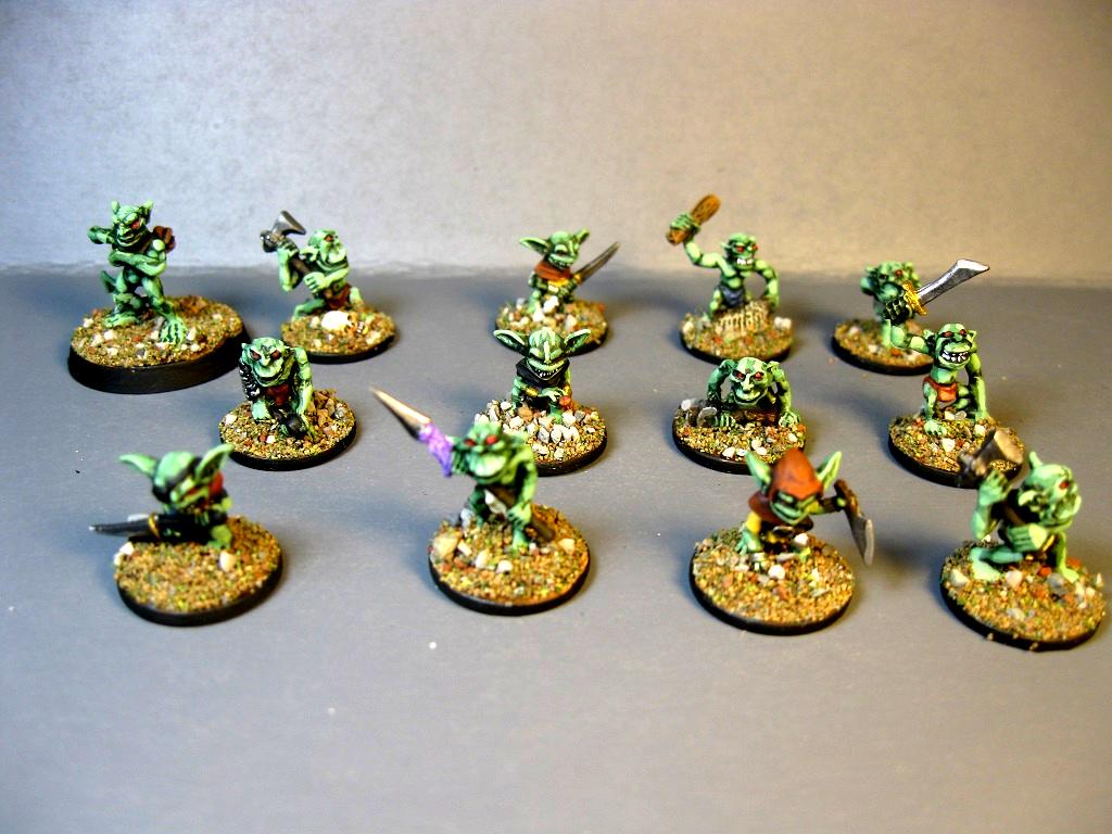 Goblins, Gobos, Orcs, Orcs And Goblins, Orks, Pro Painted, Rpg, Warhammer Fantasy
