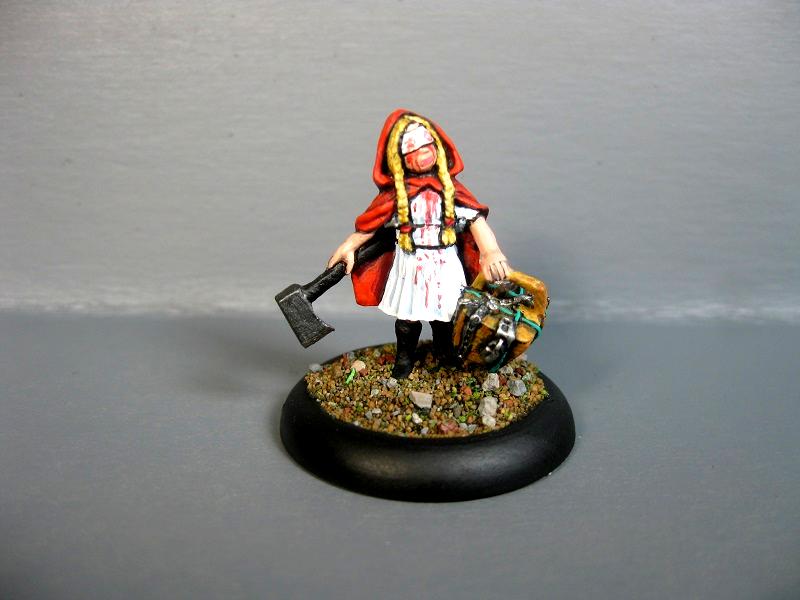 Blood, Female, Girl, Hellderodo, Little Red Riding Hood, Pro Painted, Rpg, Wyrd