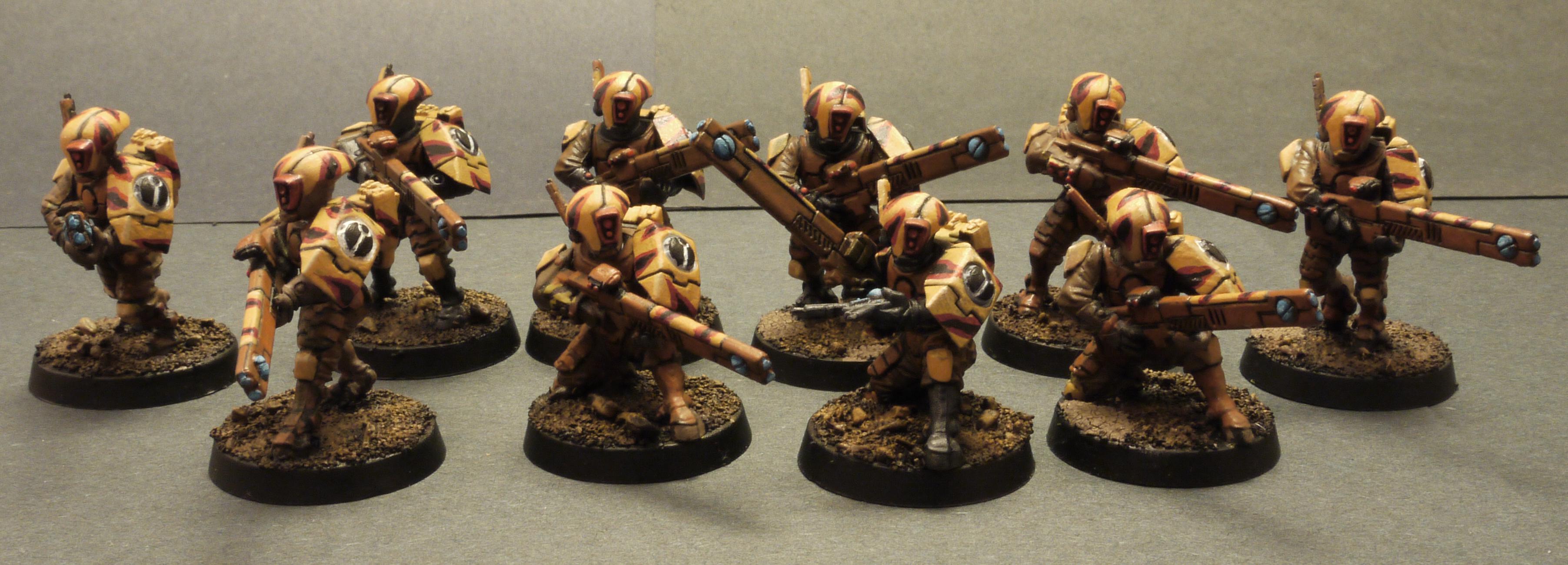 Drone Controller, Fire Warriors, Pulse Rifle, Tau