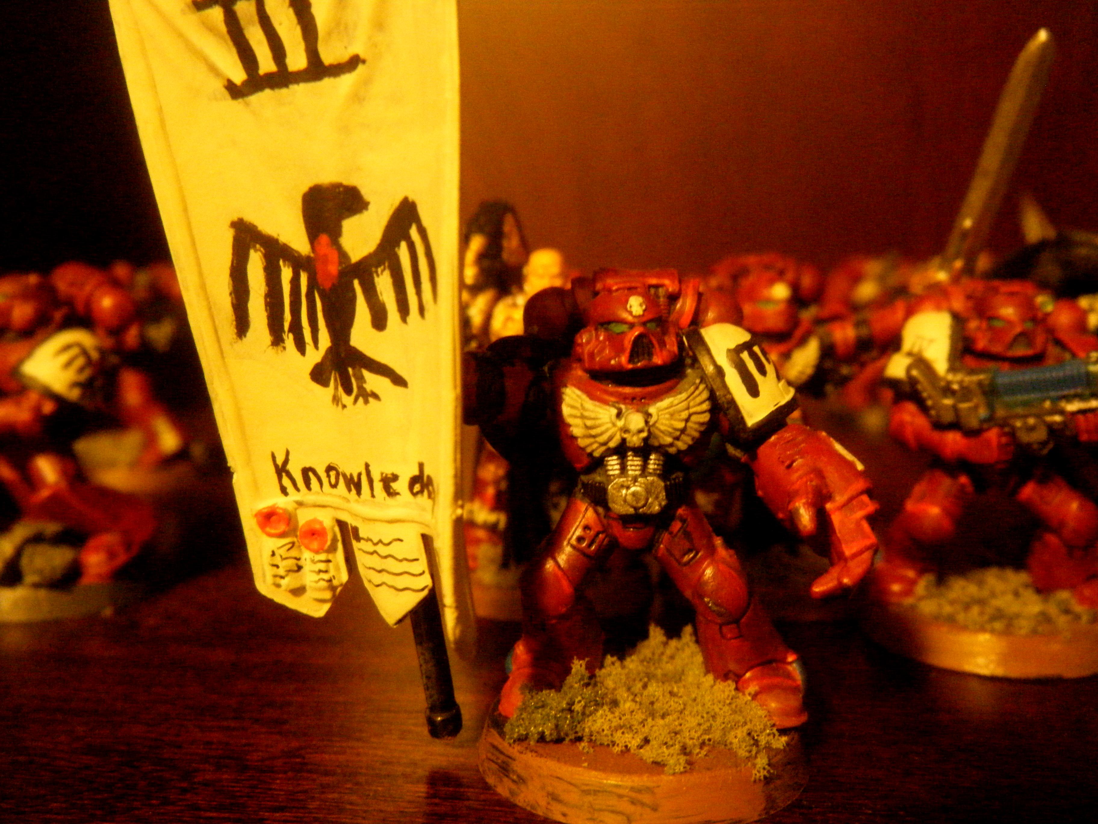 3rd Company, Banner, Blood Ravens, Command Squad, Space Marines