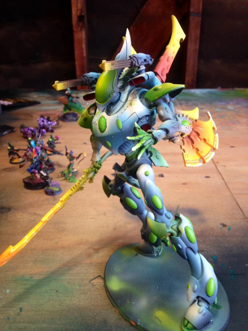 Airbrush, Eldar, Excellence In Shading, Great Color Compliments, Work In Progress, Wraithknight