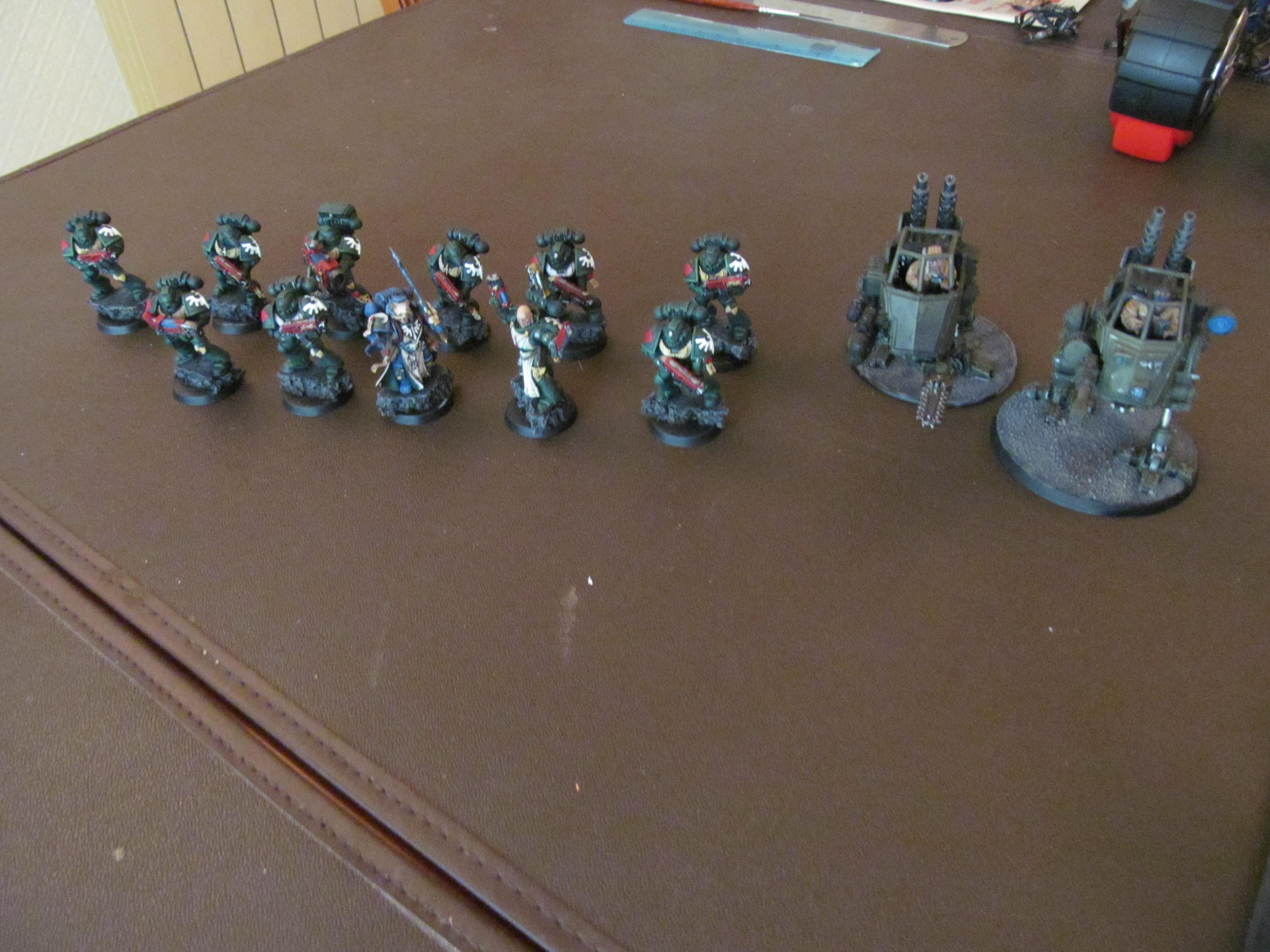 Dark Angel Ally with Astra Militarum Sentinel squad