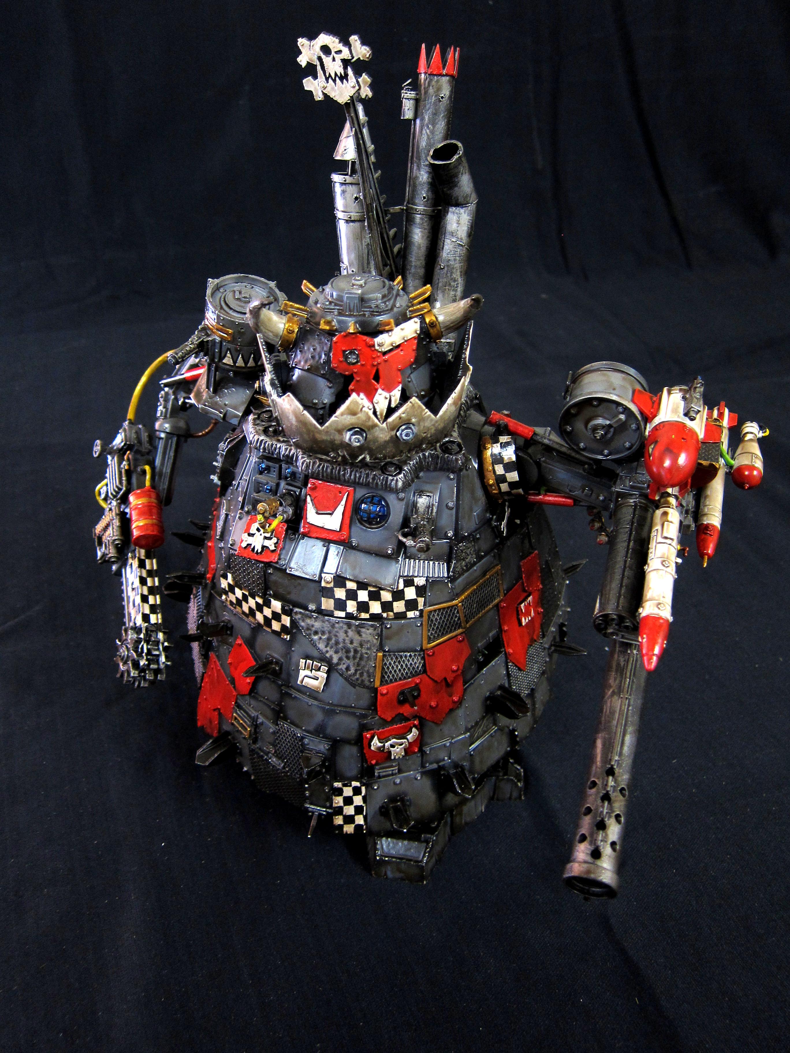 Guns, Mork, Orks, Possibly Gork, Stompa