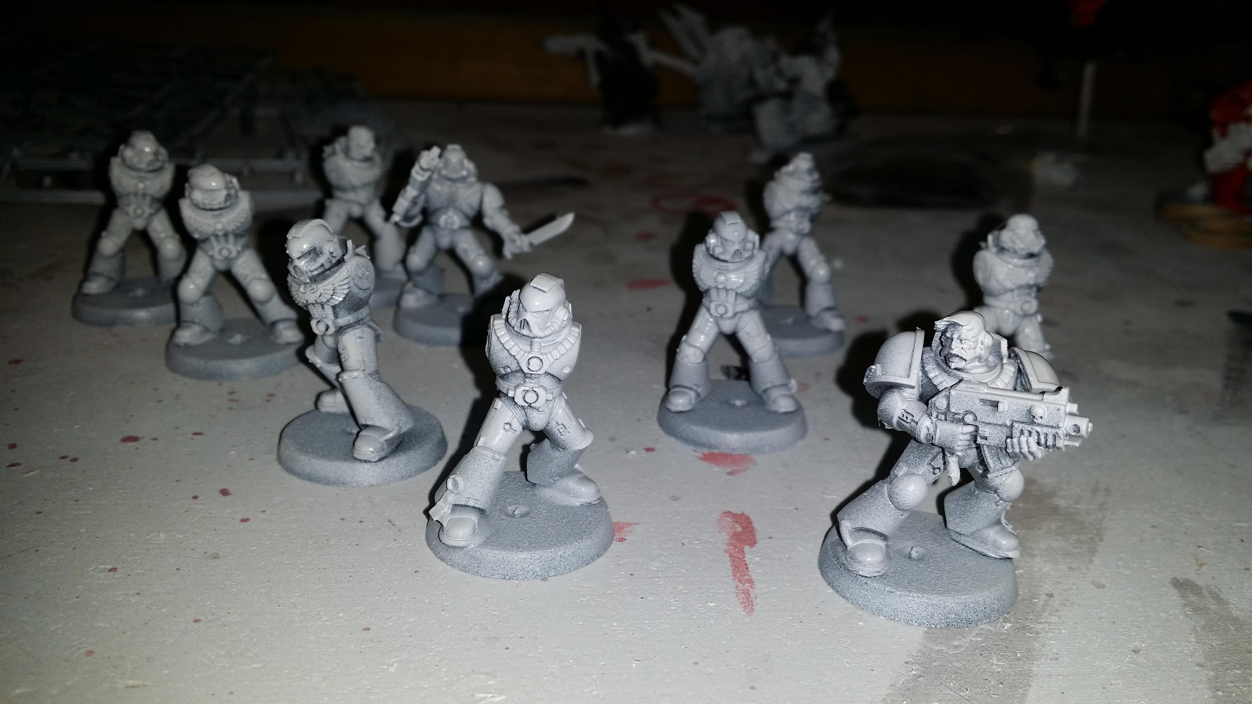 All primed up. got a little exited with one and fully assembled him.... 
