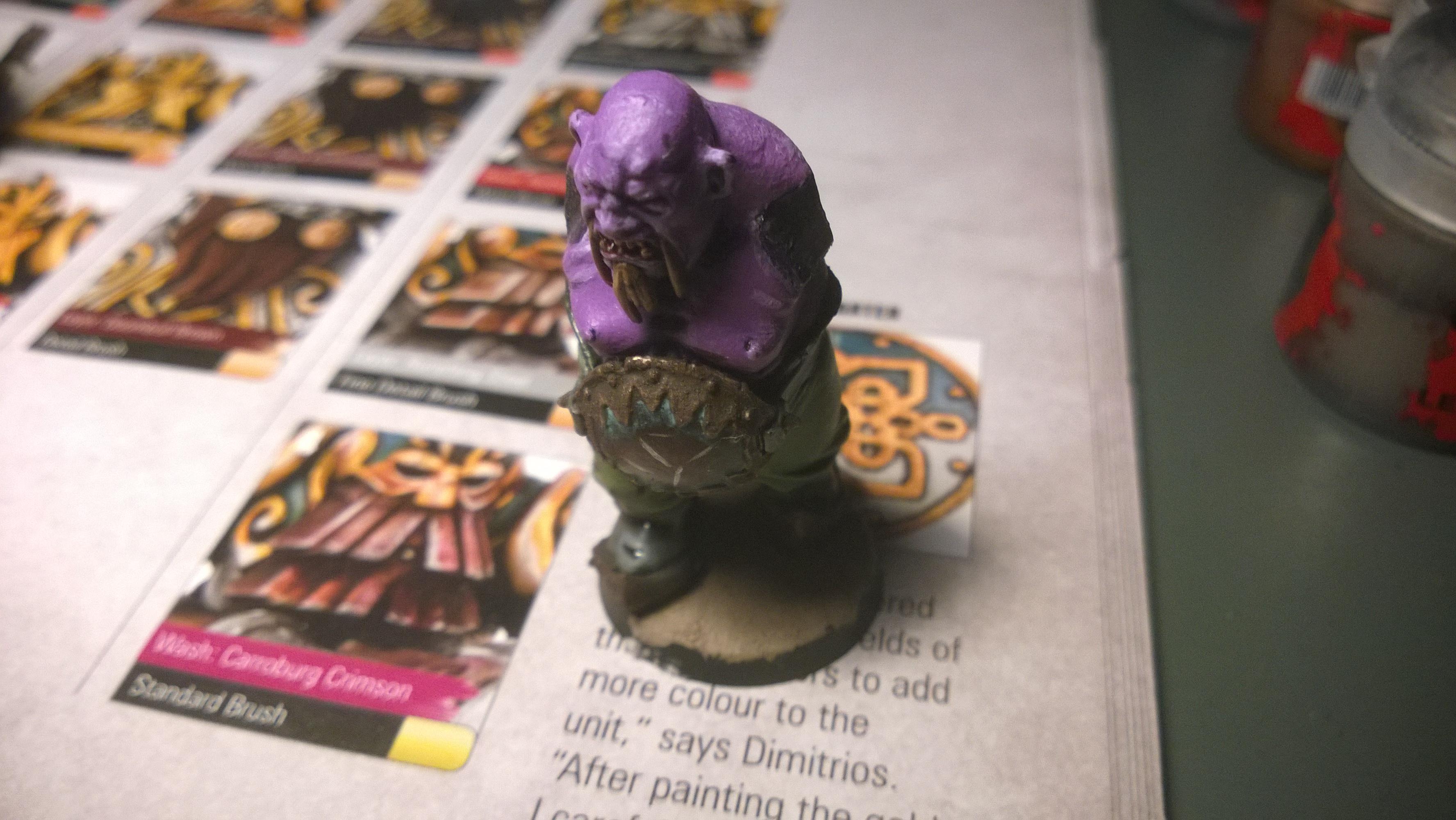 This was an old model so i used it as a test model to work out my colour scheme 