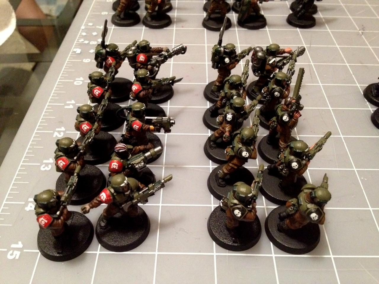 Astra Militarum, Imperial Guard, Lasgun, Platoon, Shock Troopers