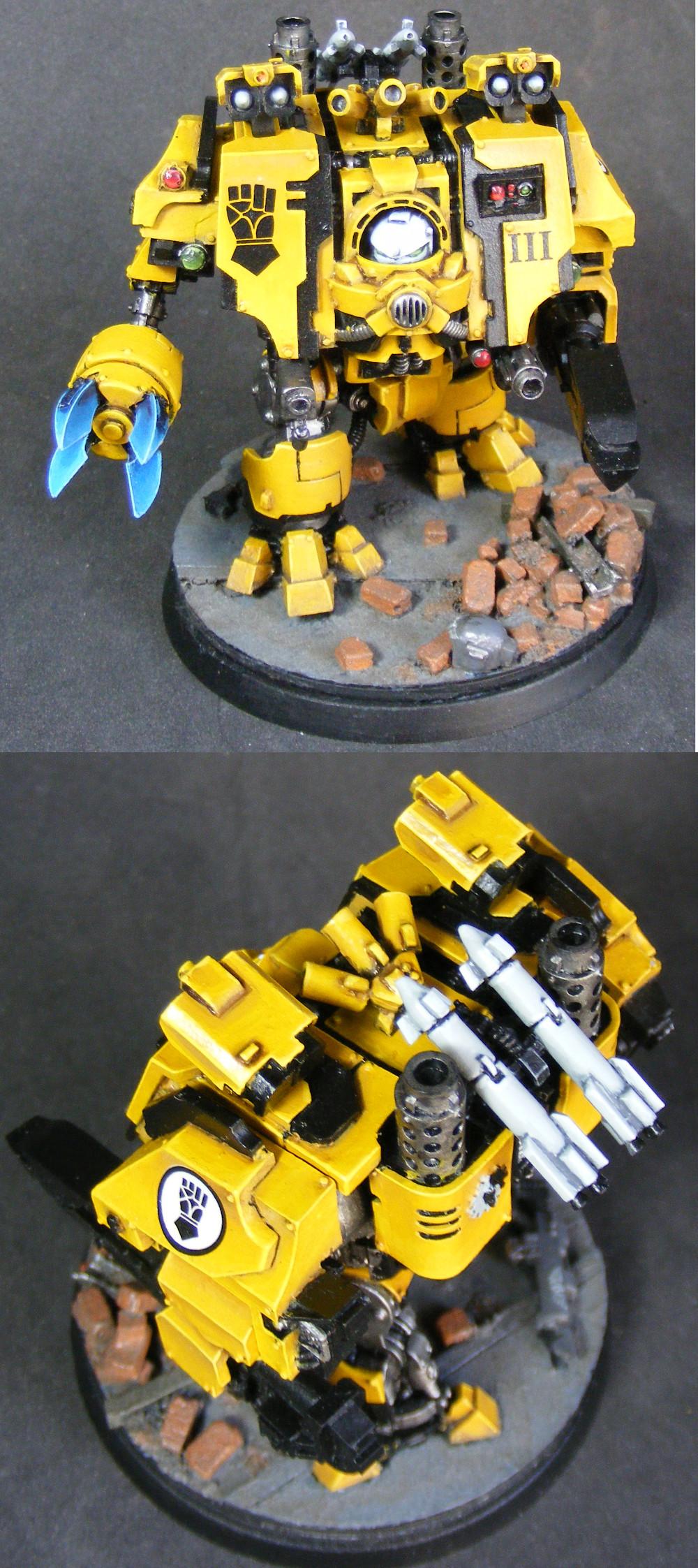 Dreadnought, Forge World, Imperial Fists, Ironclad, Space Marines